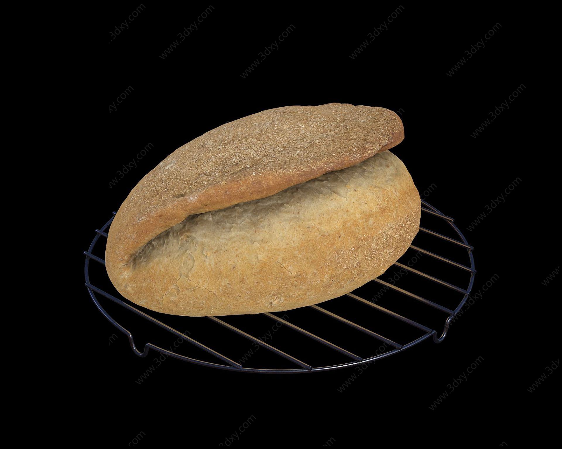 面包3D模型