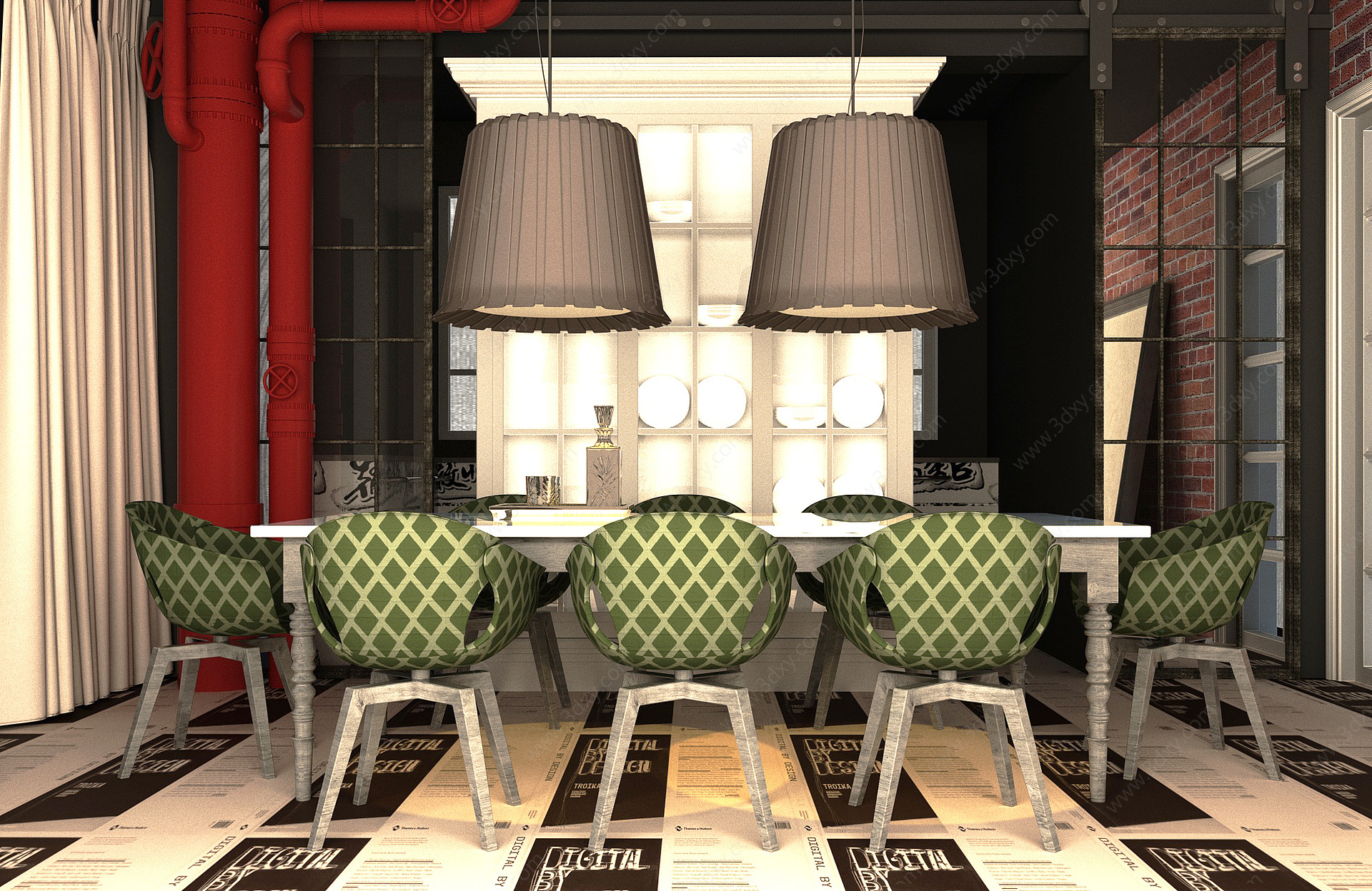 餐厅空间3D模型