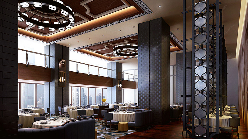 餐厅空间3D模型