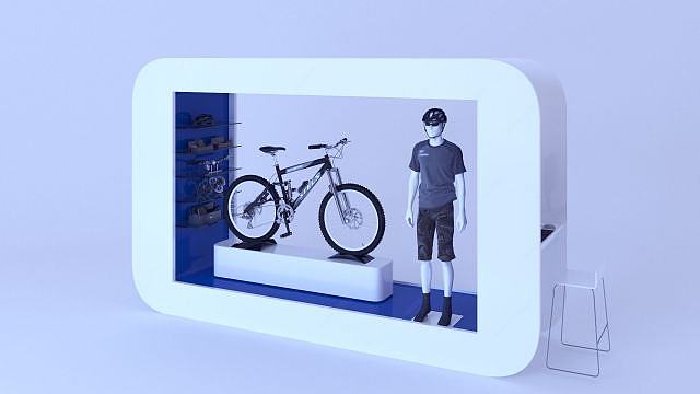 自行车商品展台3D模型