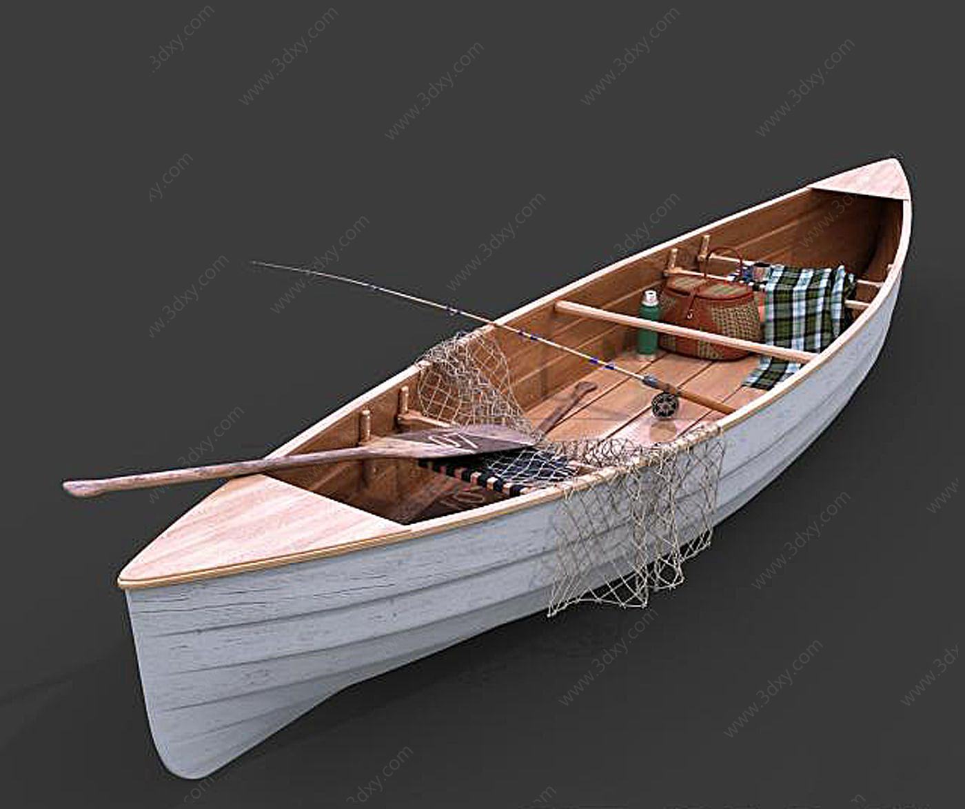 小舟3D模型