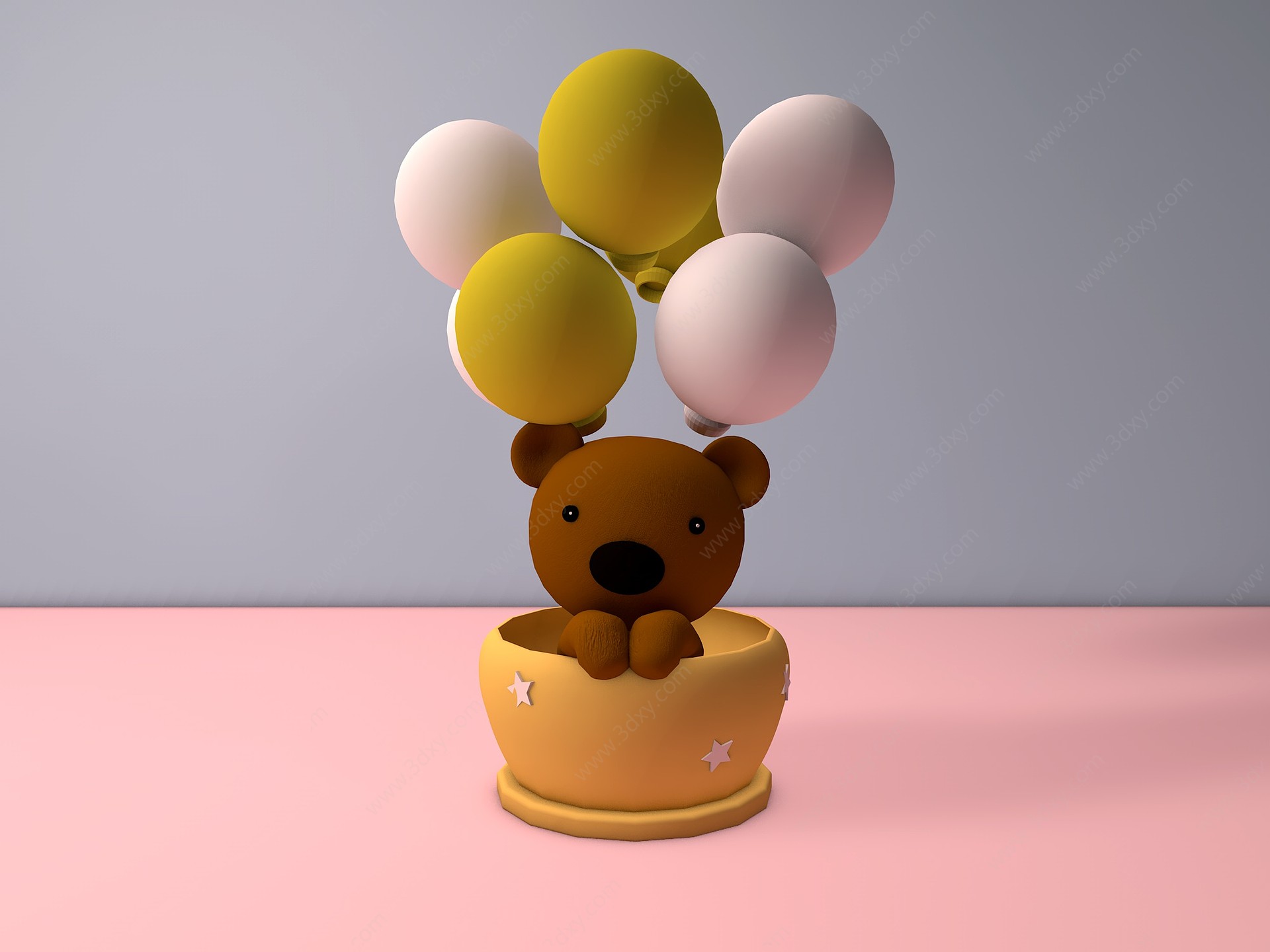 气球熊3D模型