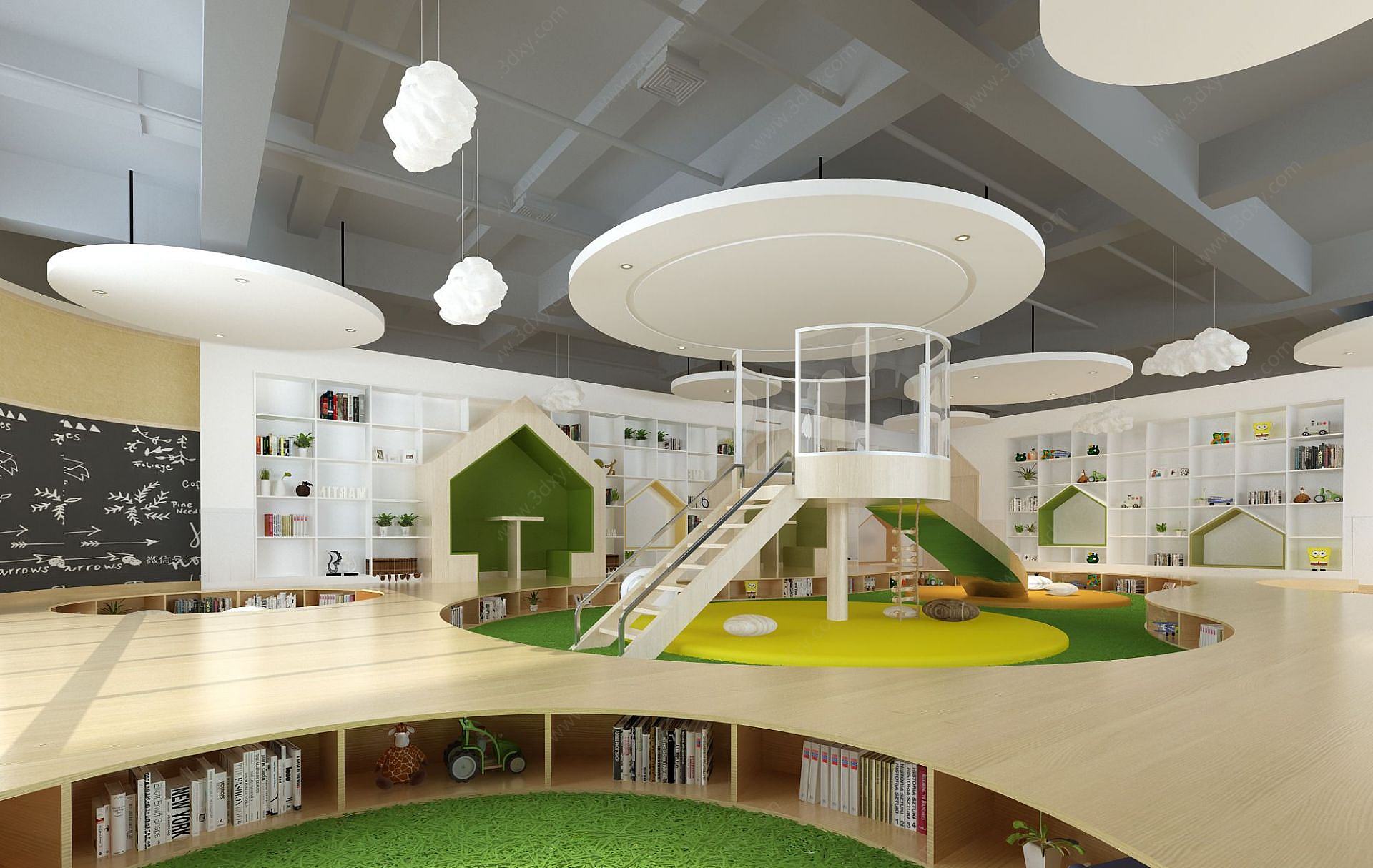 书店3D模型