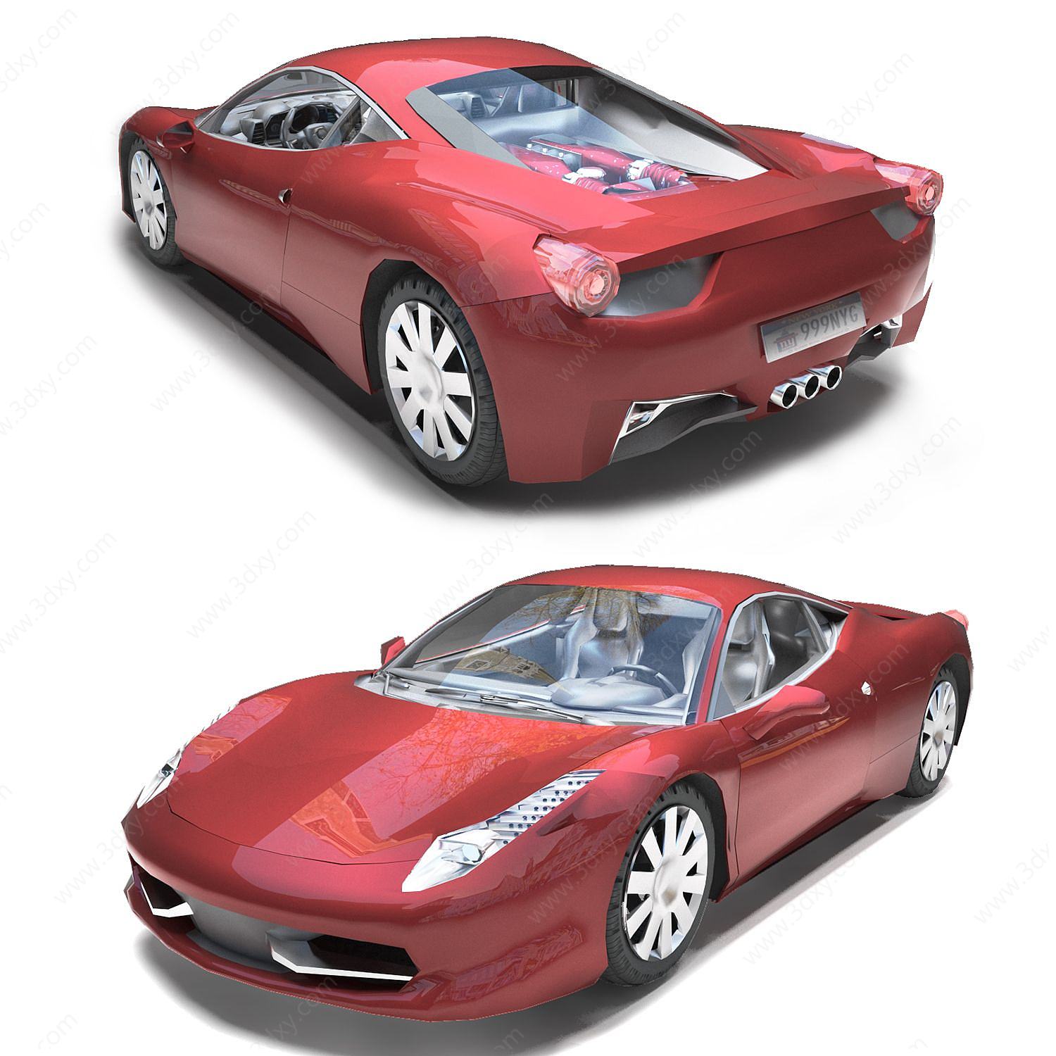 现代汽车3D模型