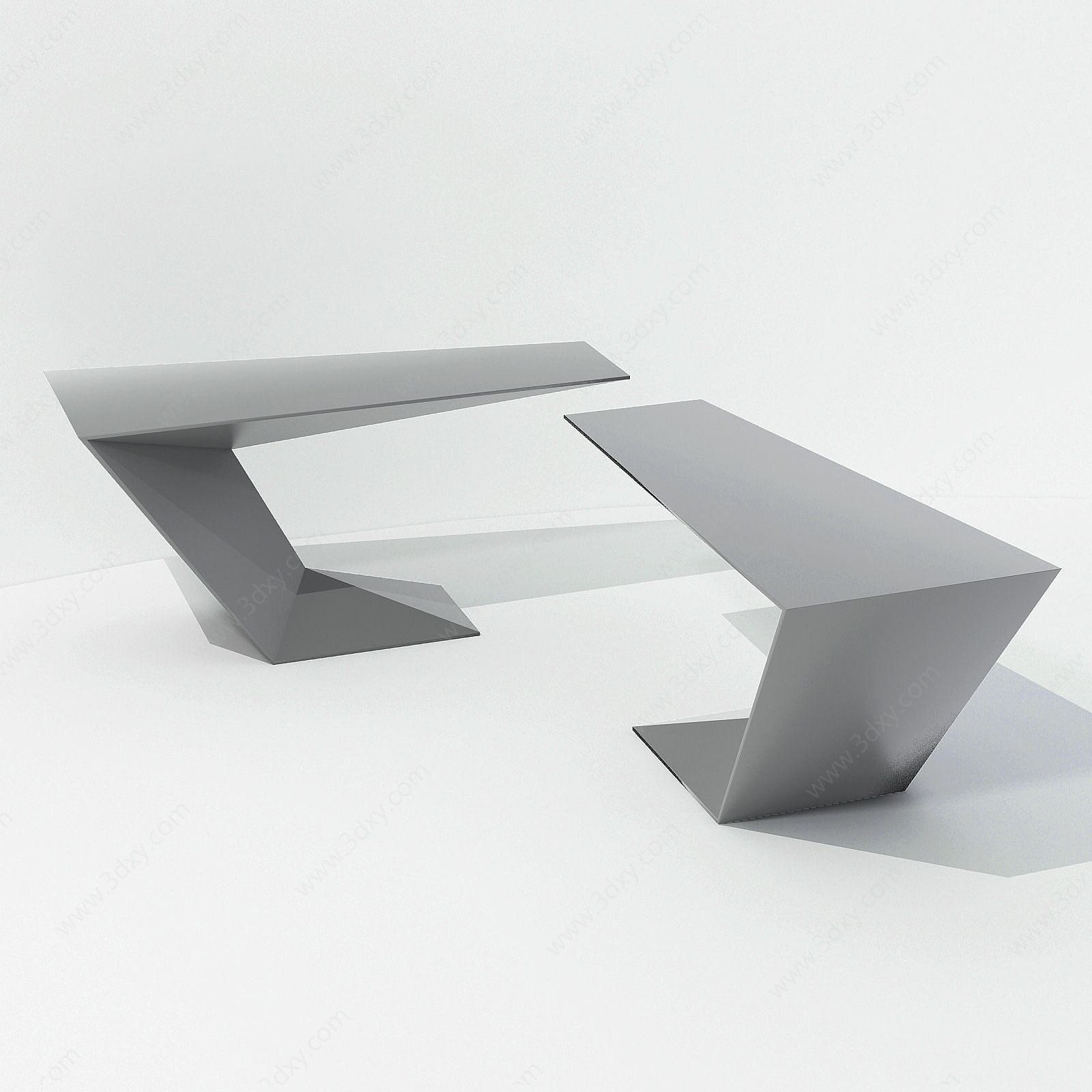 现代设计型简约桌3D模型