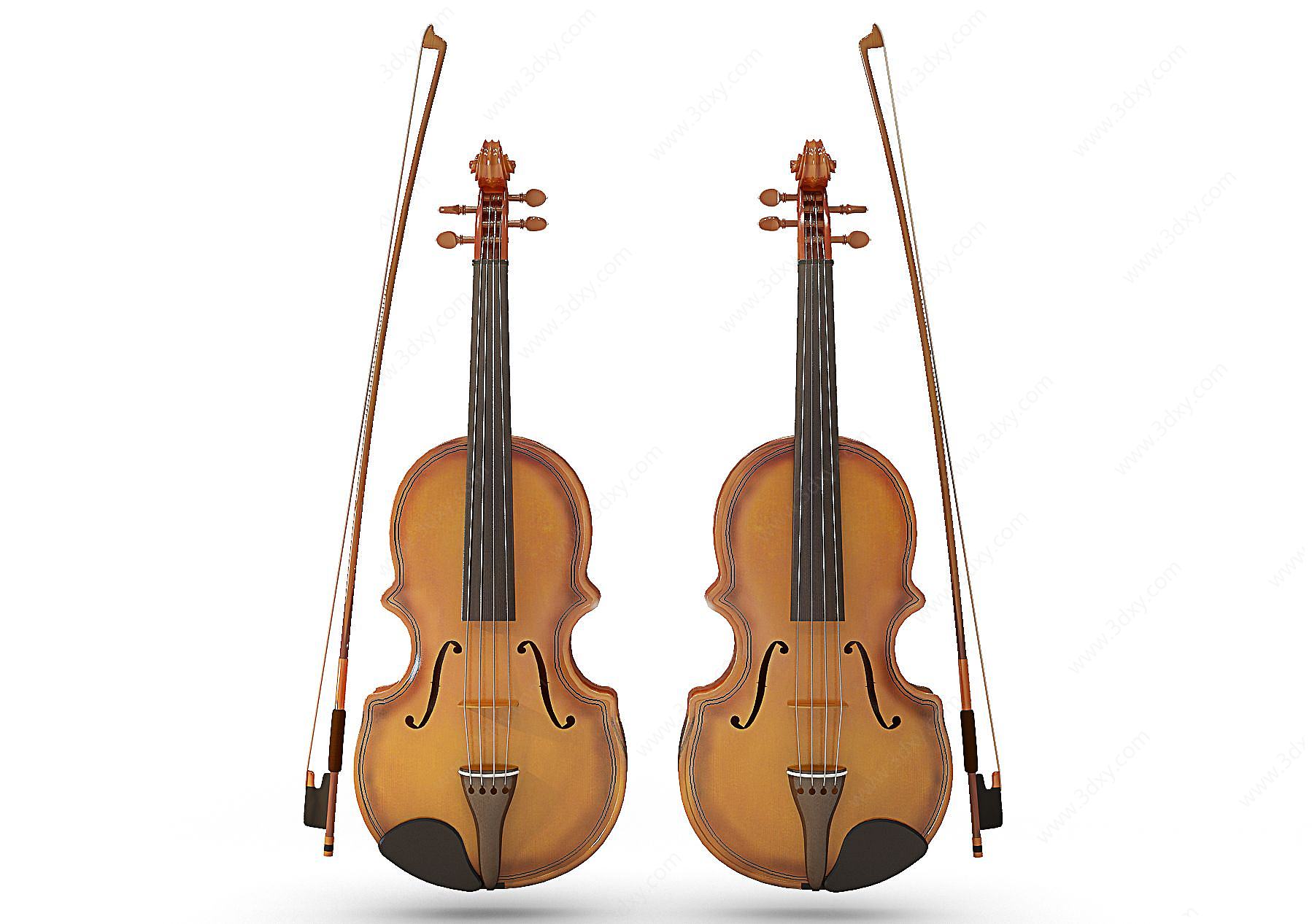 手提琴3D模型