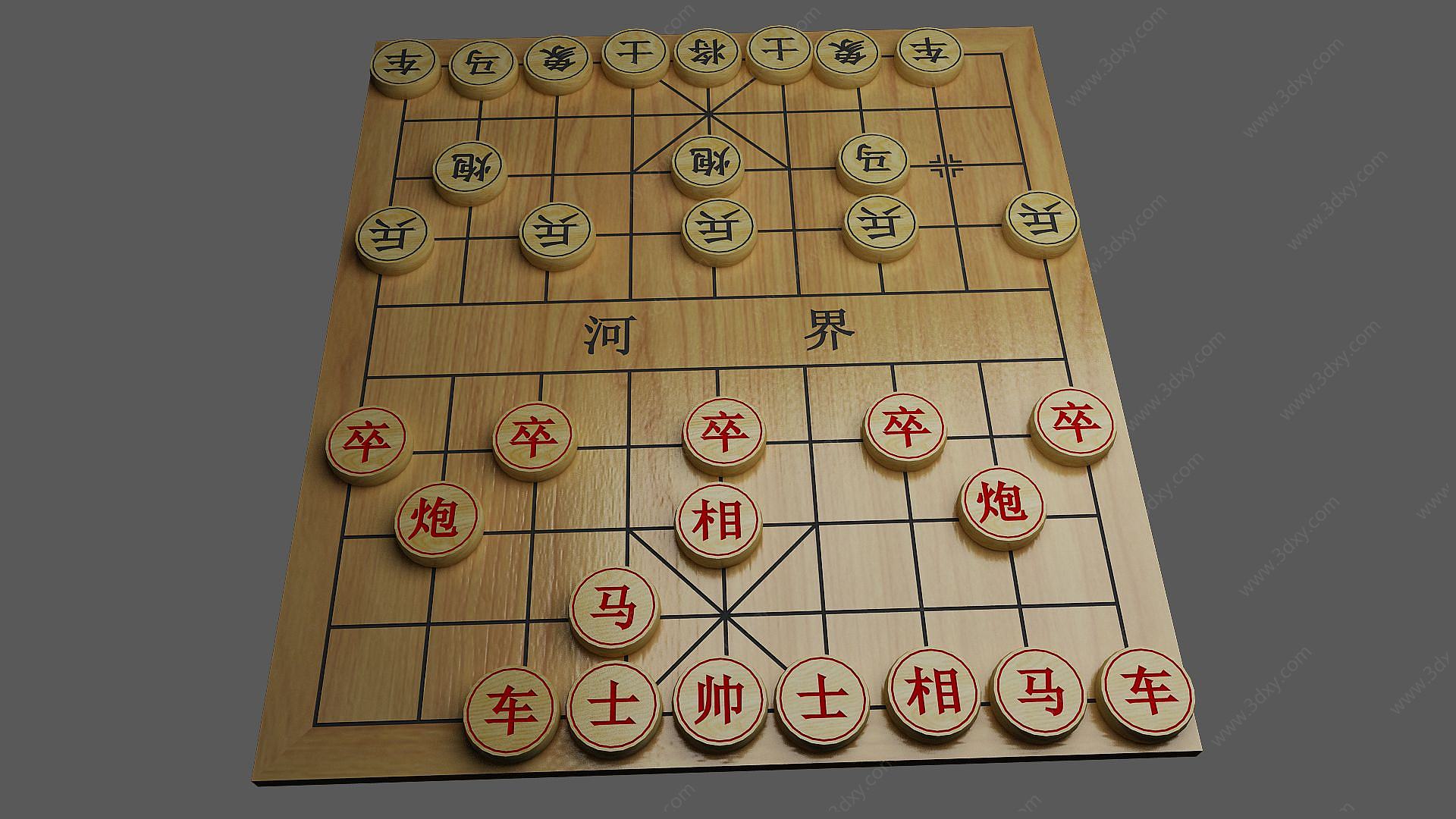 中国象棋3D模型