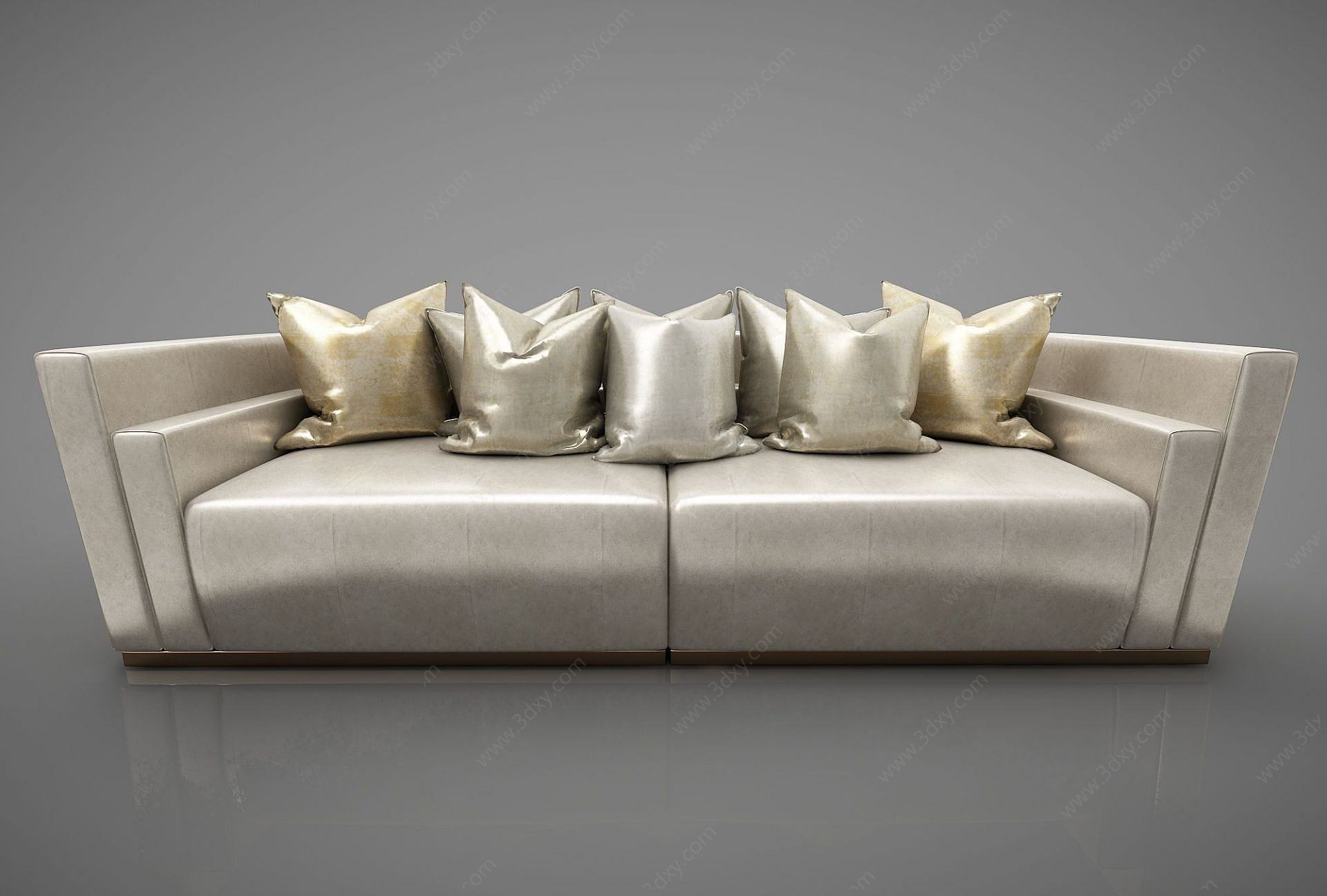 现代休闲椅双人沙发3D模型