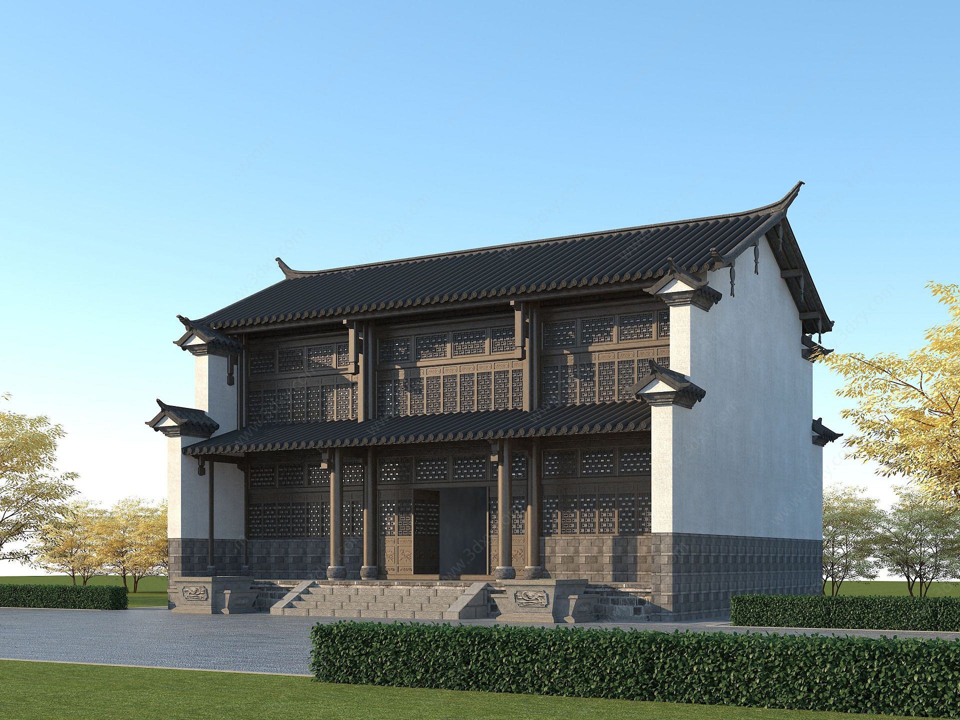 古建寺庙3D模型