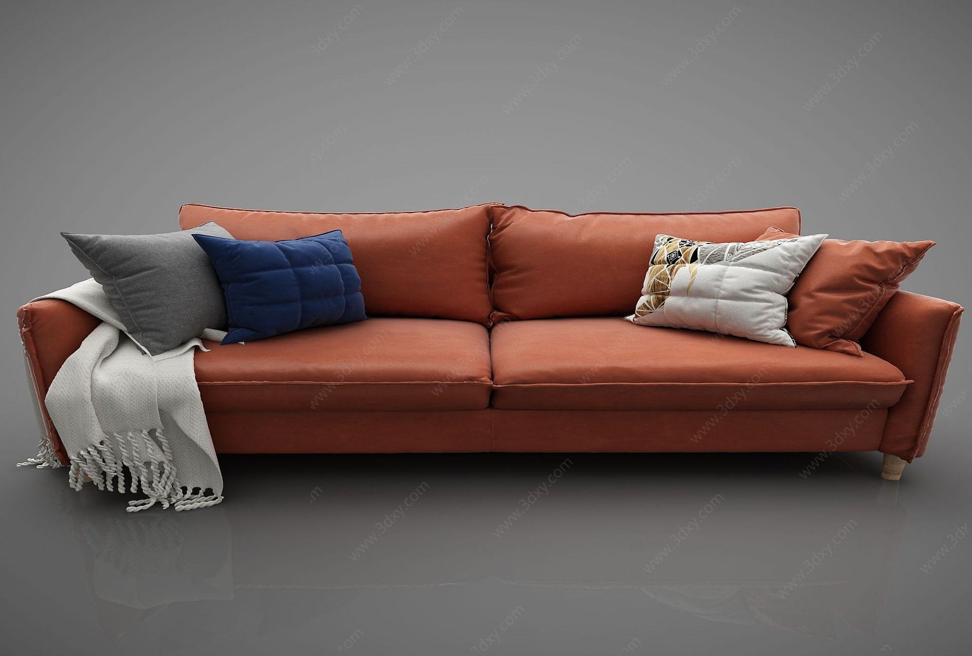 现代风格沙发3D模型