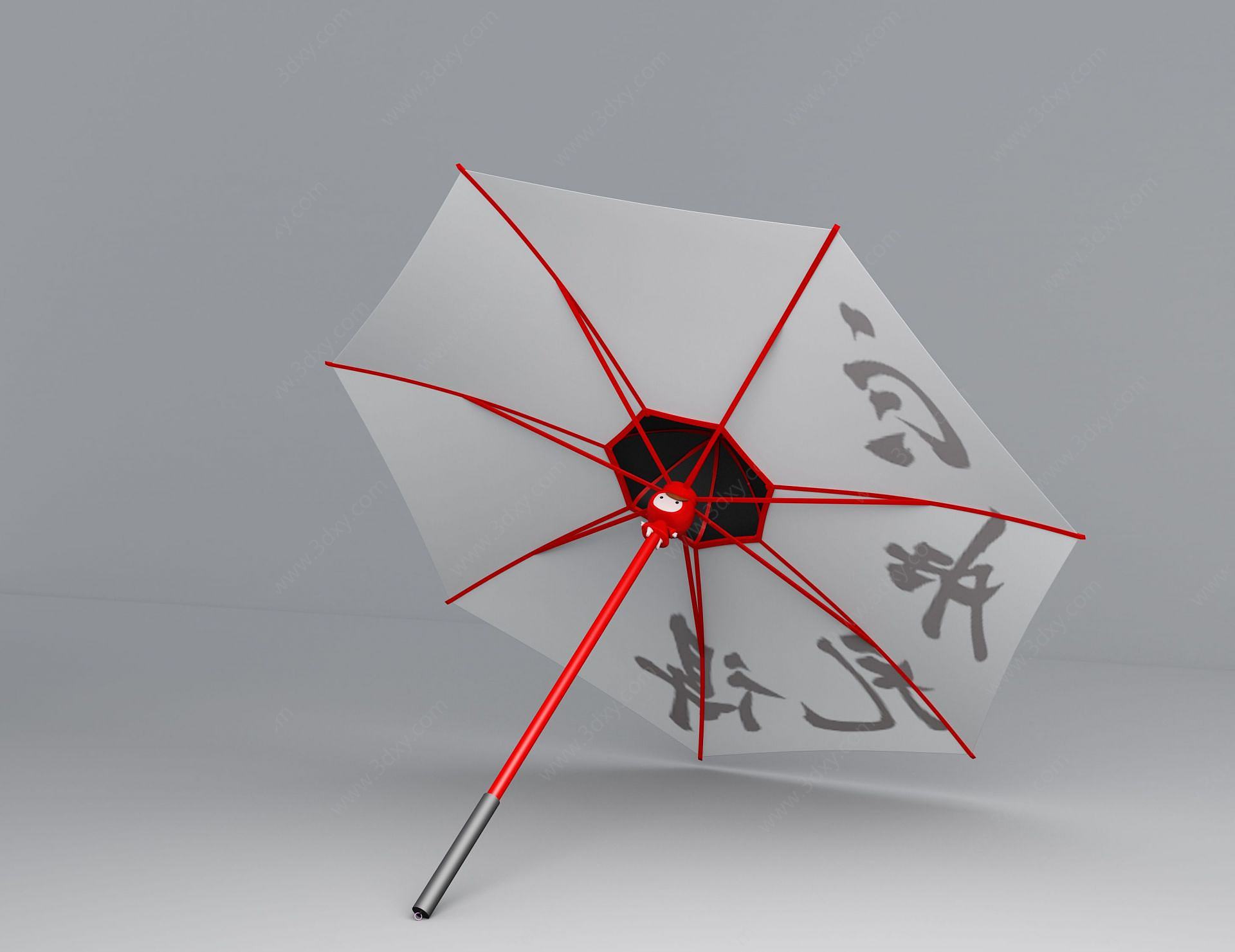 创意雨伞3D模型