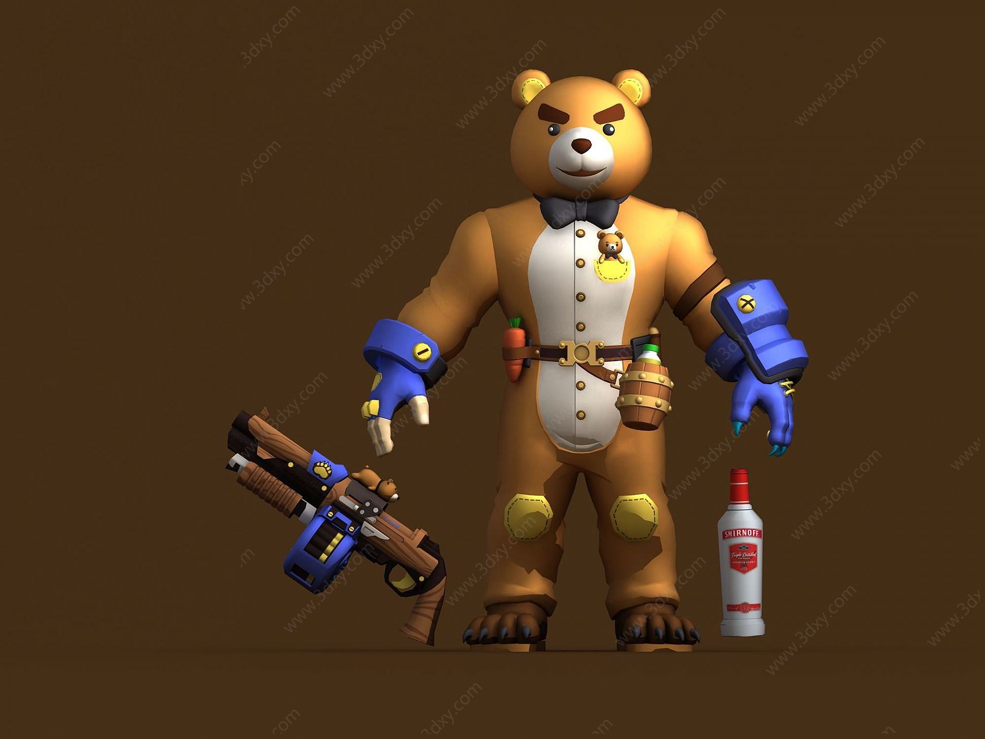 王牌巨熊伊万3D模型