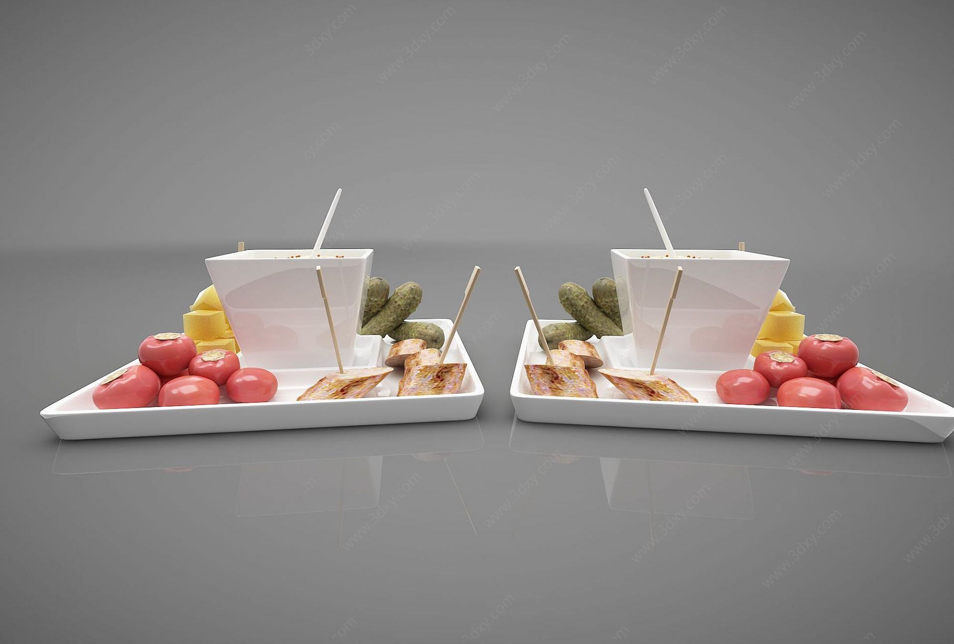 食物3D模型