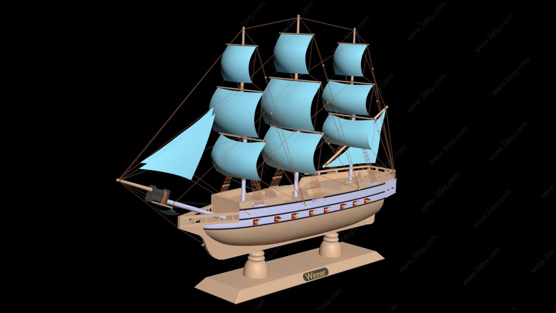 3d船只模型,船只3d模型下载_学哟网