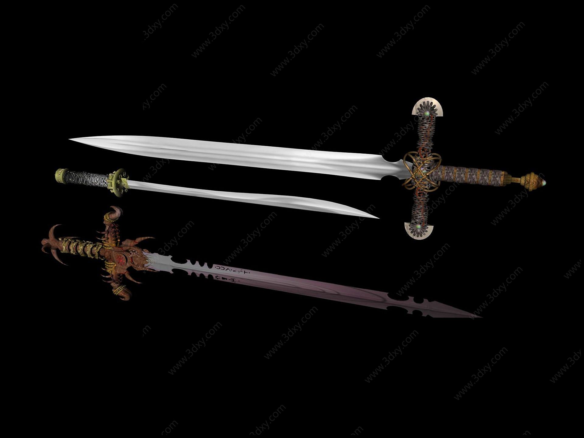 刀剑3D模型