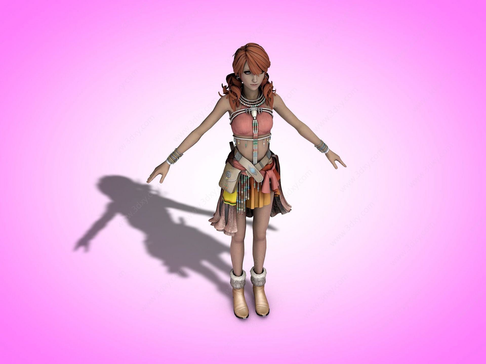 女性人物3D模型