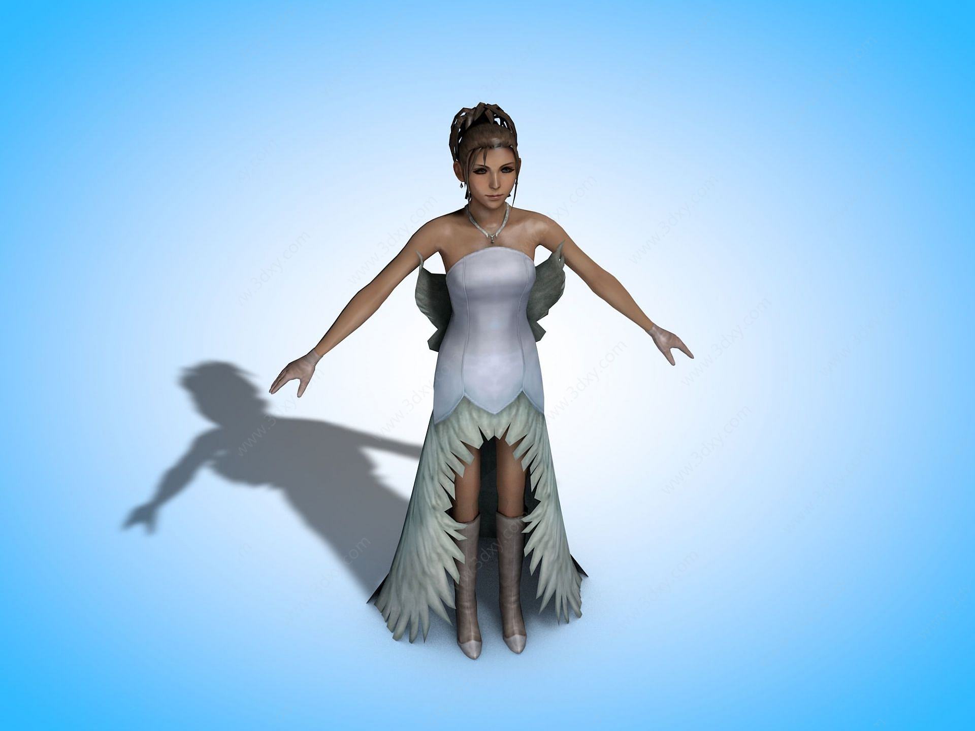 女性人物3D模型