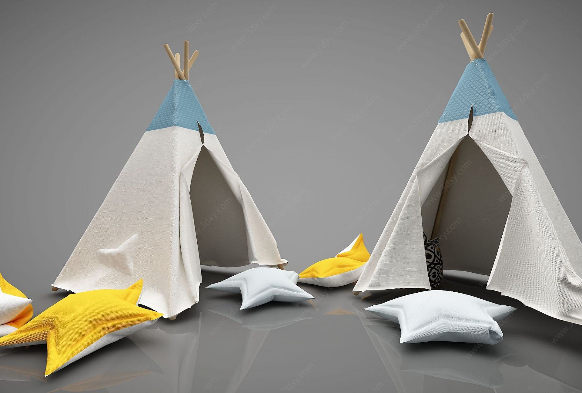 装饰室内儿童帐篷3D模型