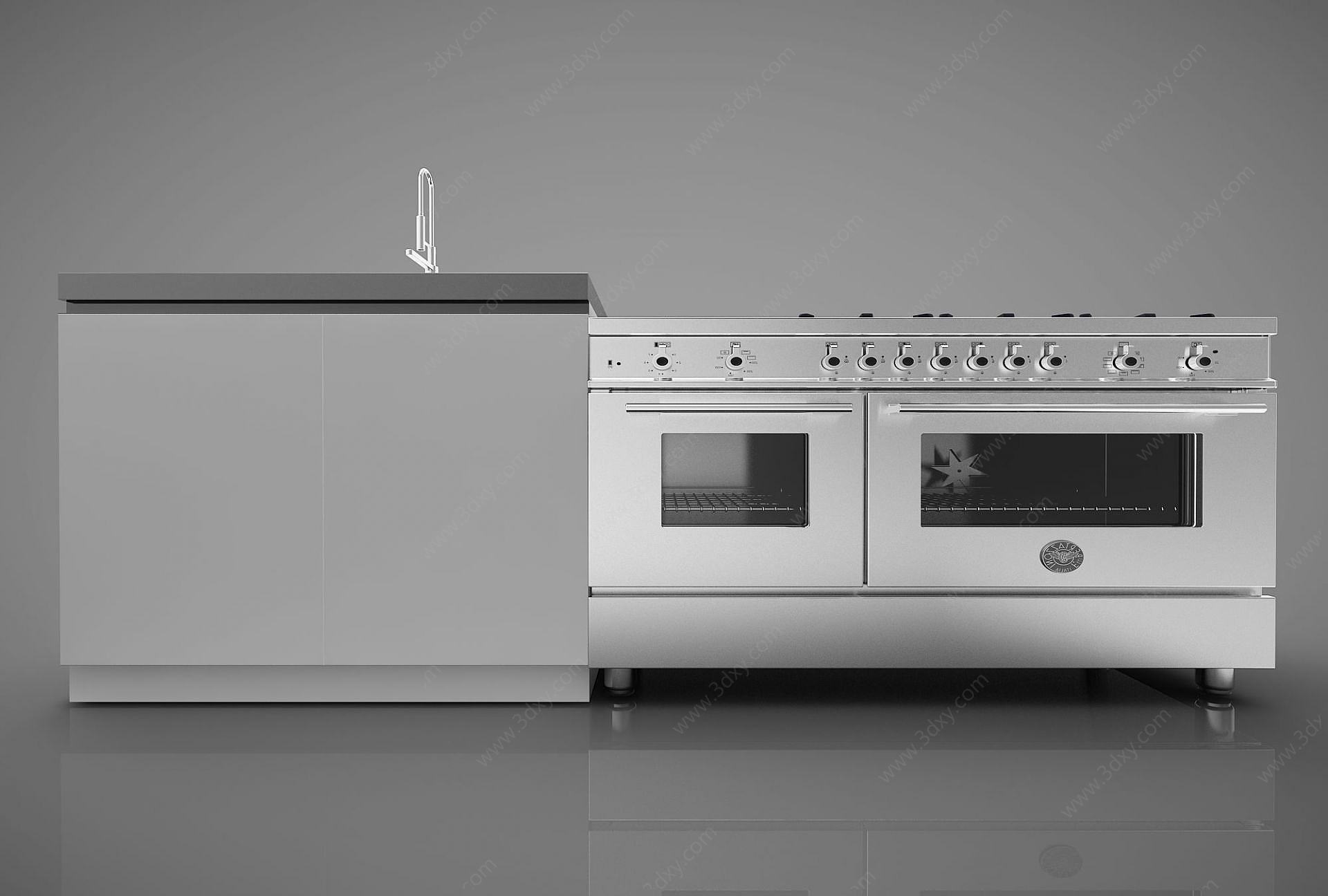 现代厨房消毒柜3D模型