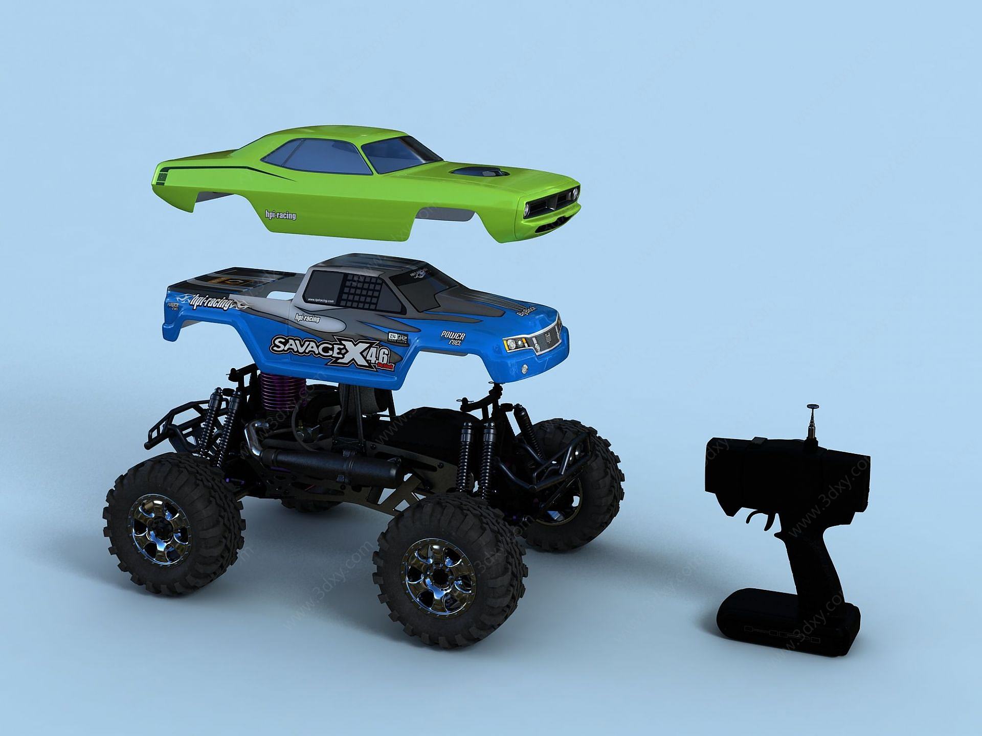 四驱遥控赛车3D模型