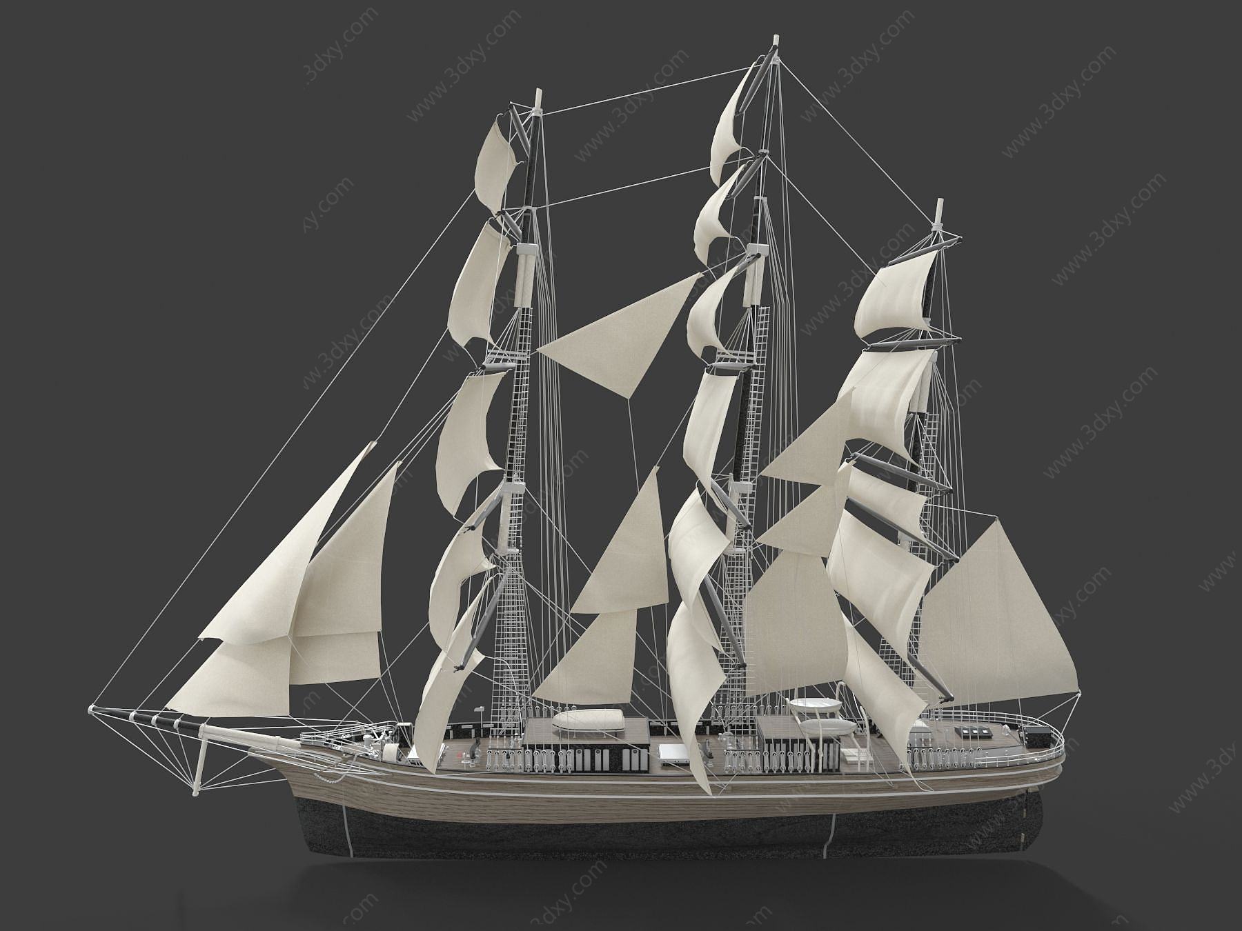 小船3D模型