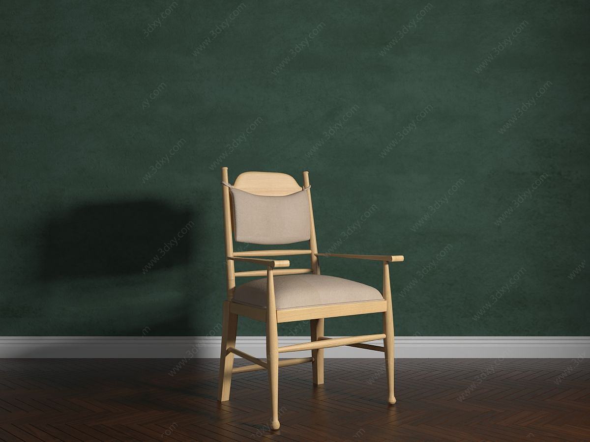 美式椅子3D模型