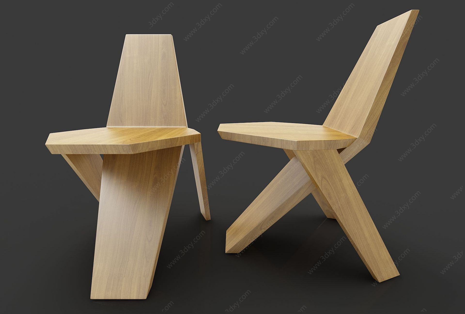 艺术装饰椅3D模型
