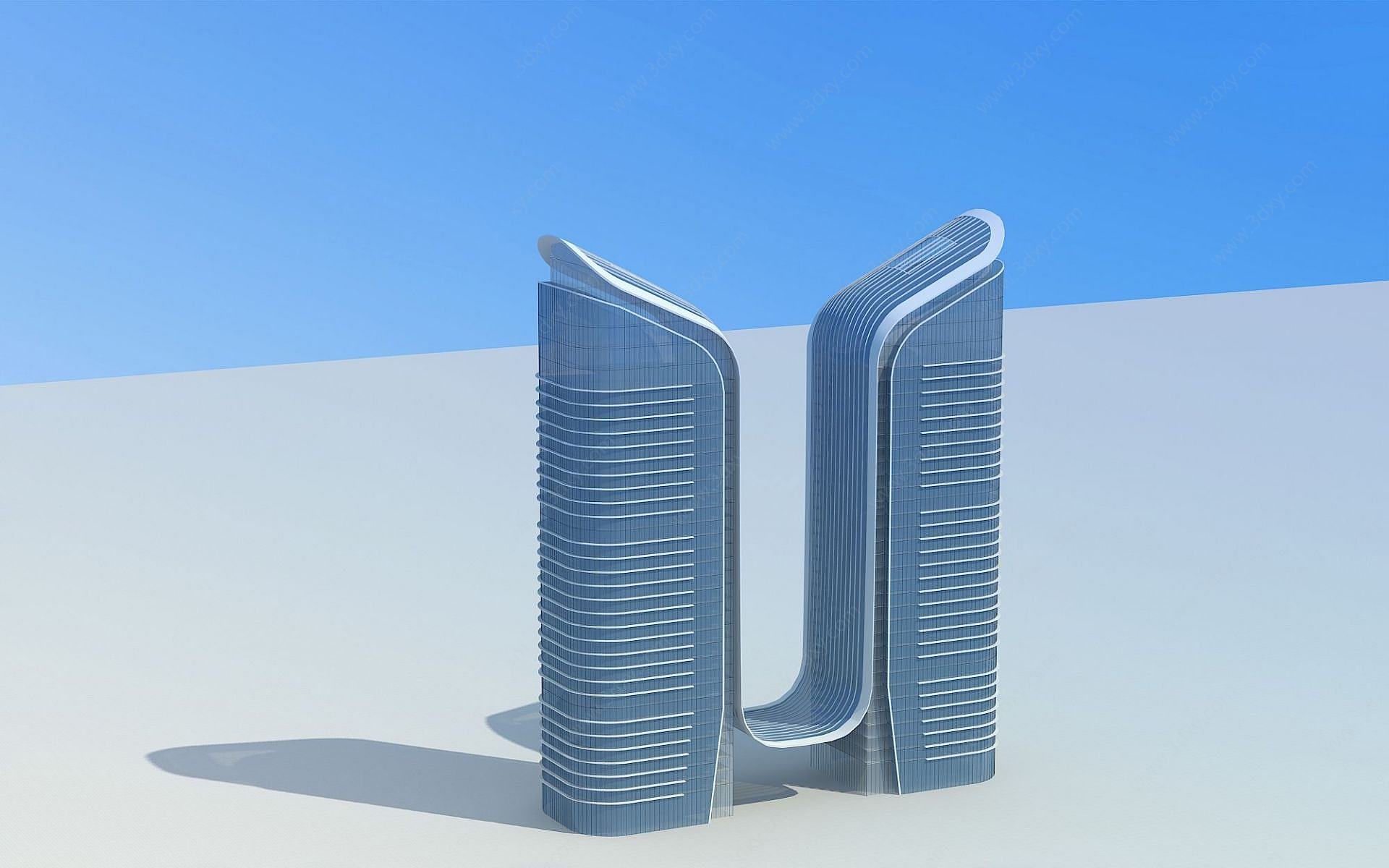 高层塔楼3D模型