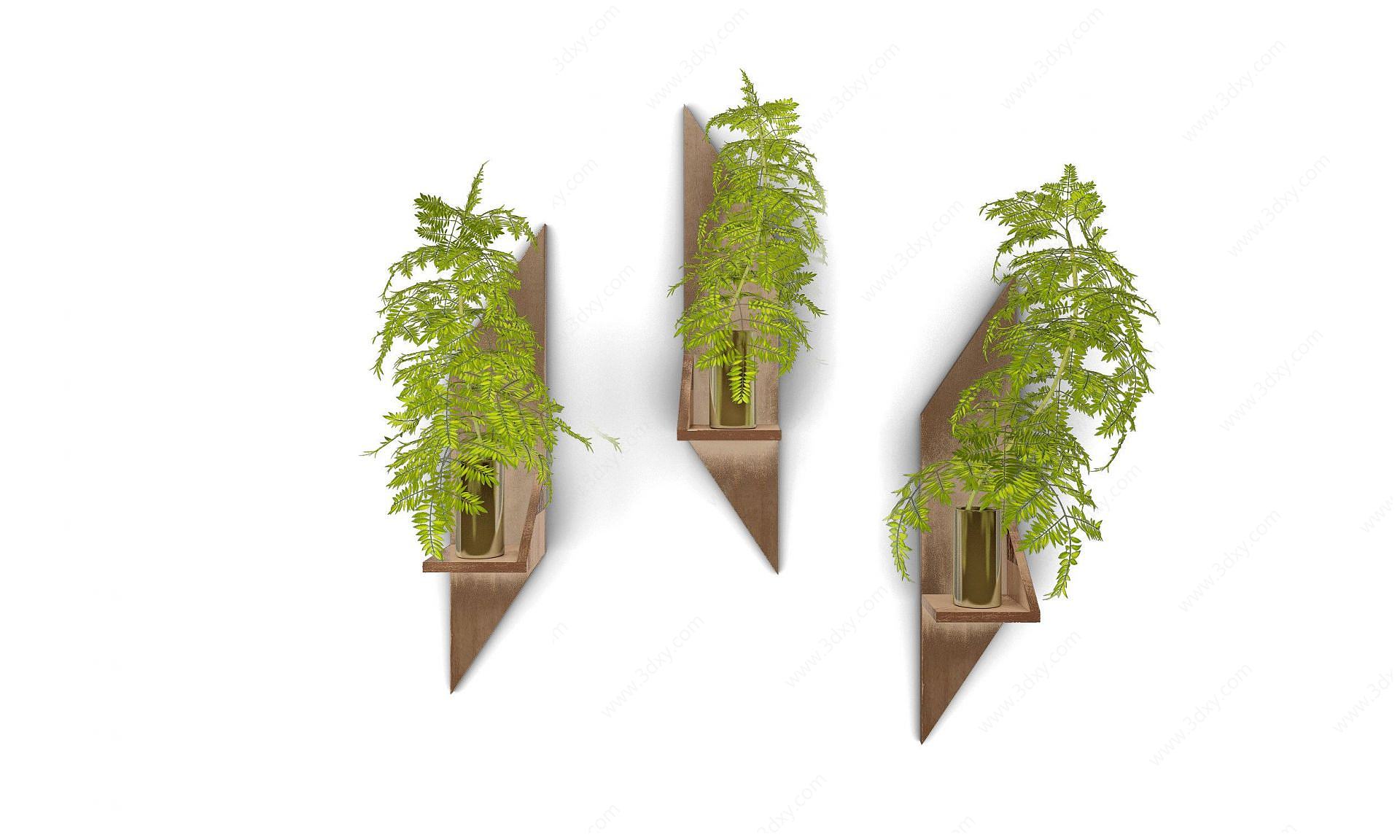 现代装饰植物花架3D模型