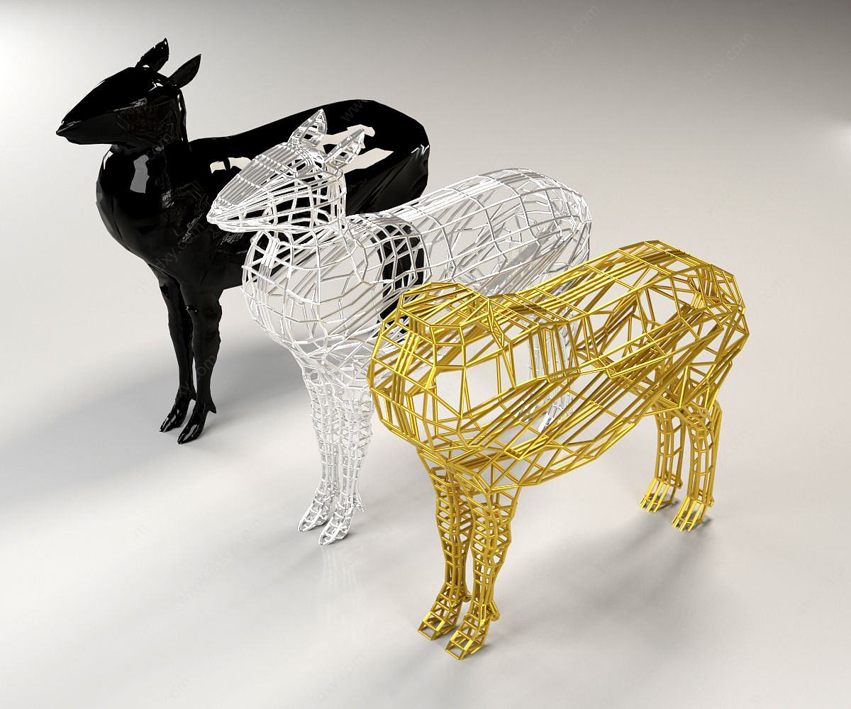 装饰品鹿3D模型