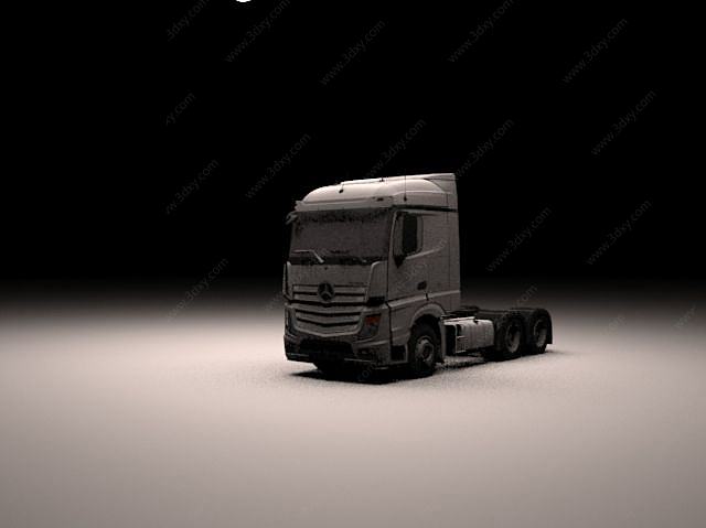 Benz奔驰重卡车3D模型
