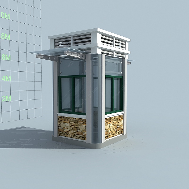 门卫小屋3D模型