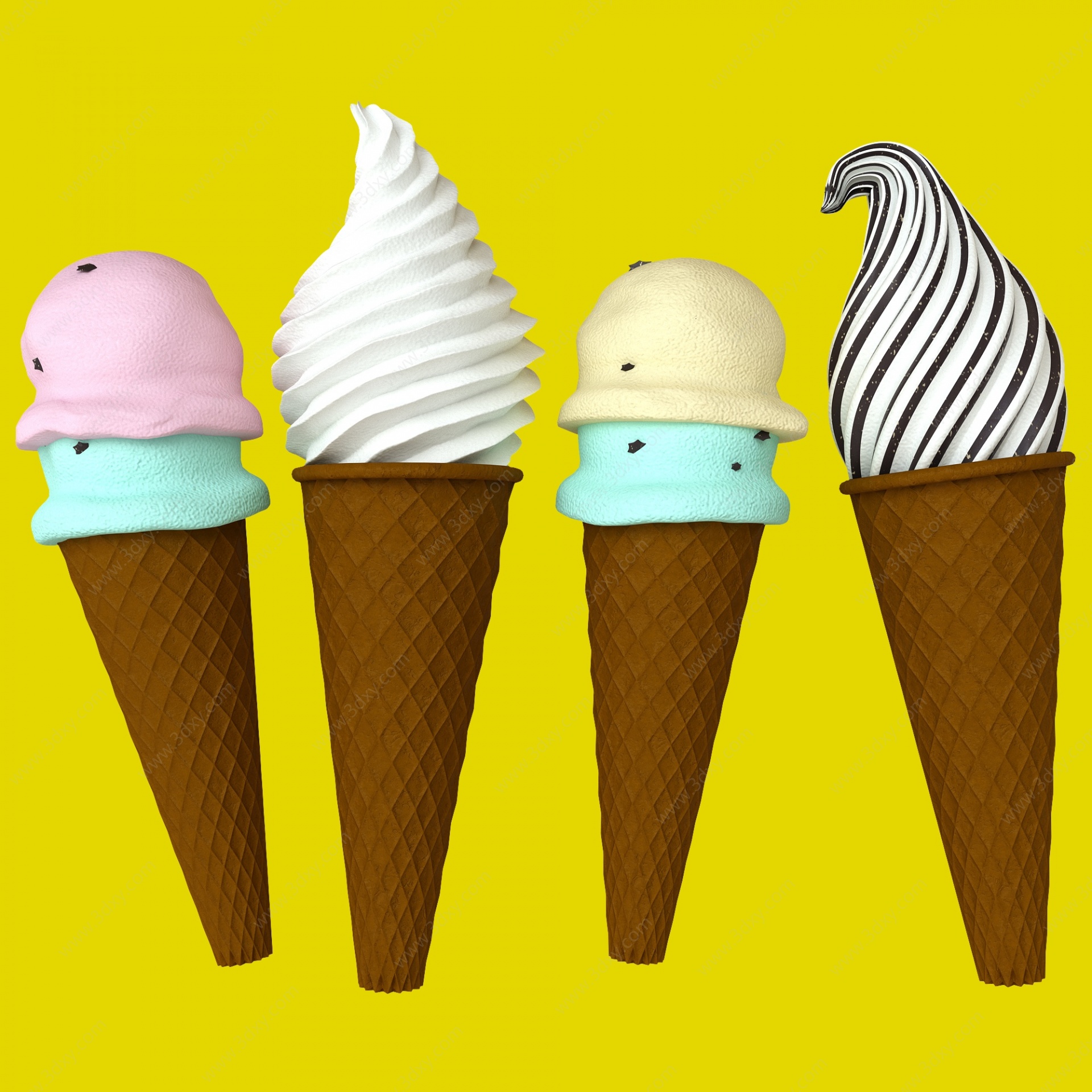 冰淇淋3D模型