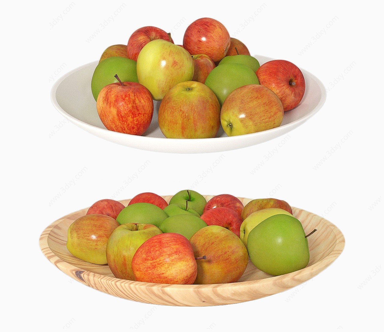 现代水果苹果3D模型