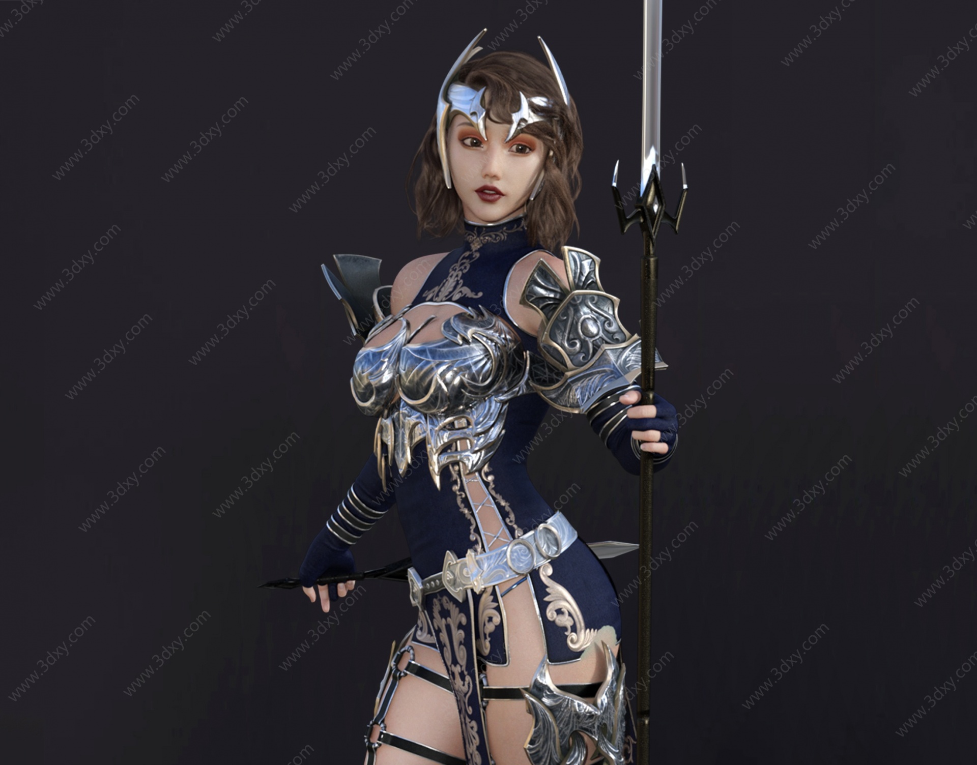 女武士3D模型