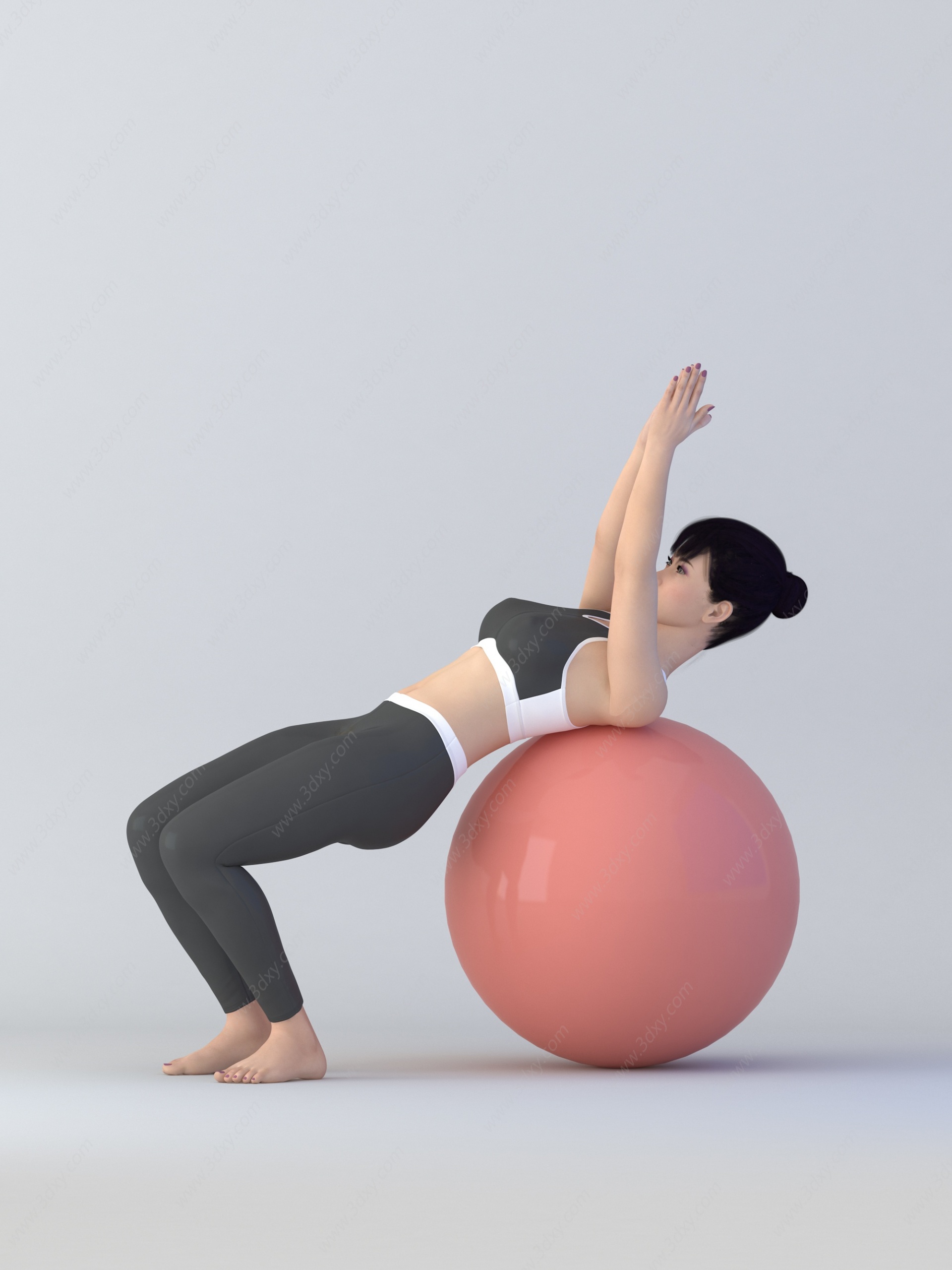 球体瑜伽3D模型