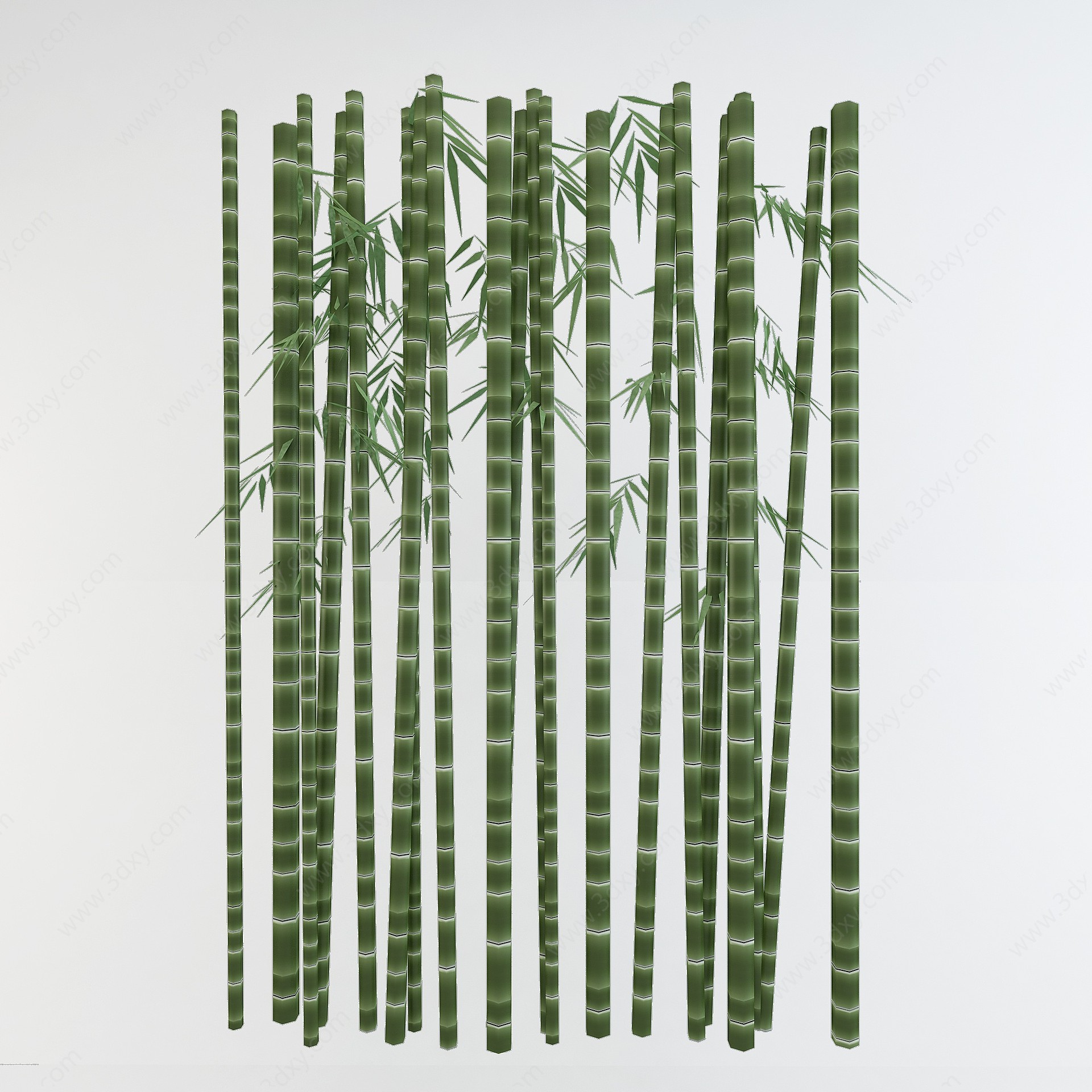 竹子竹竿植物盆栽3D模型