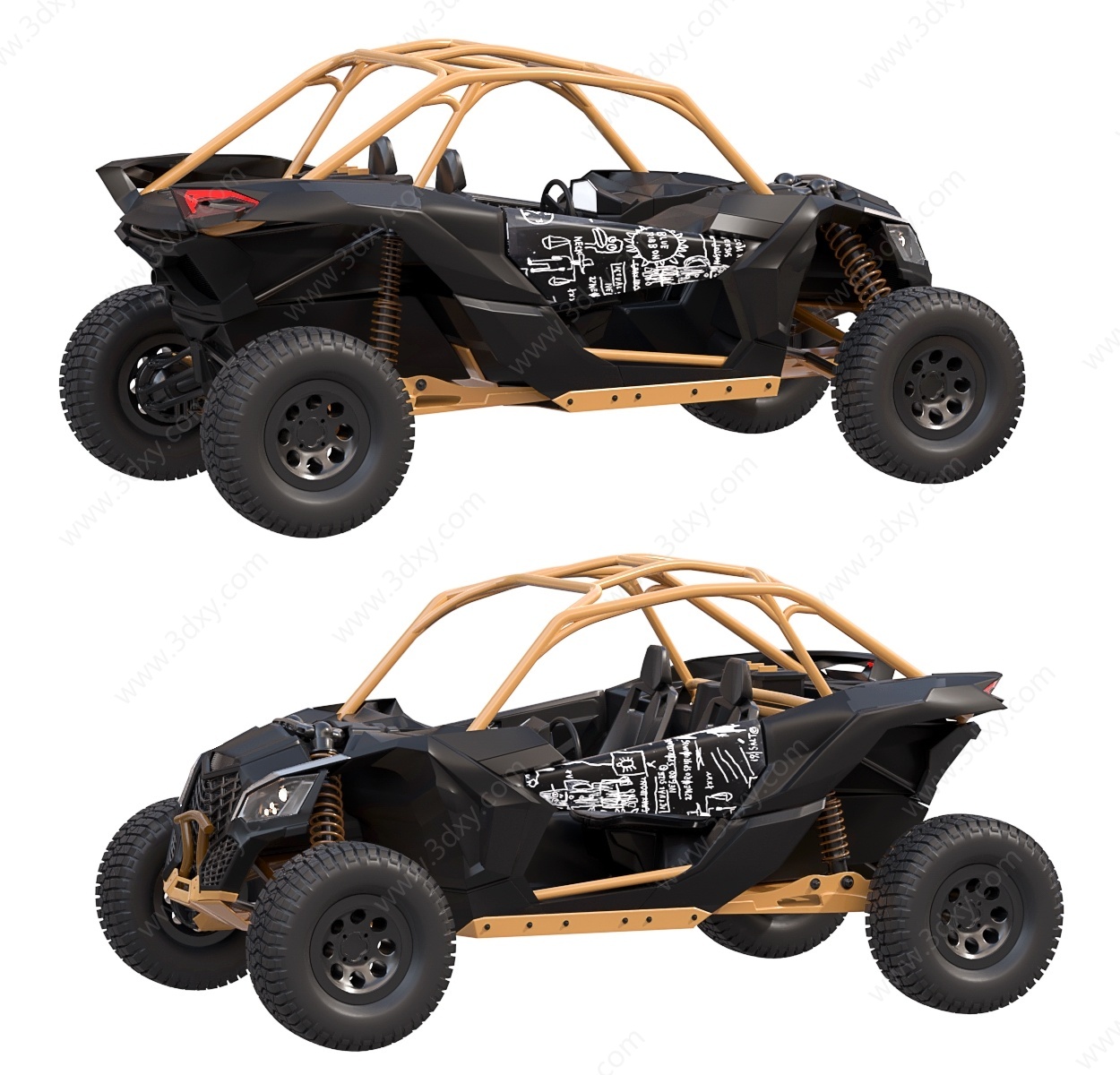 儿童玩具车玩具赛车越野车3D模型
