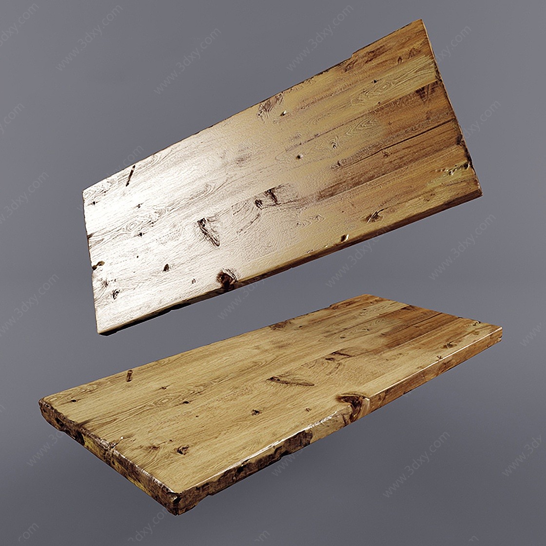 中式老木板砧板旧木板3D模型