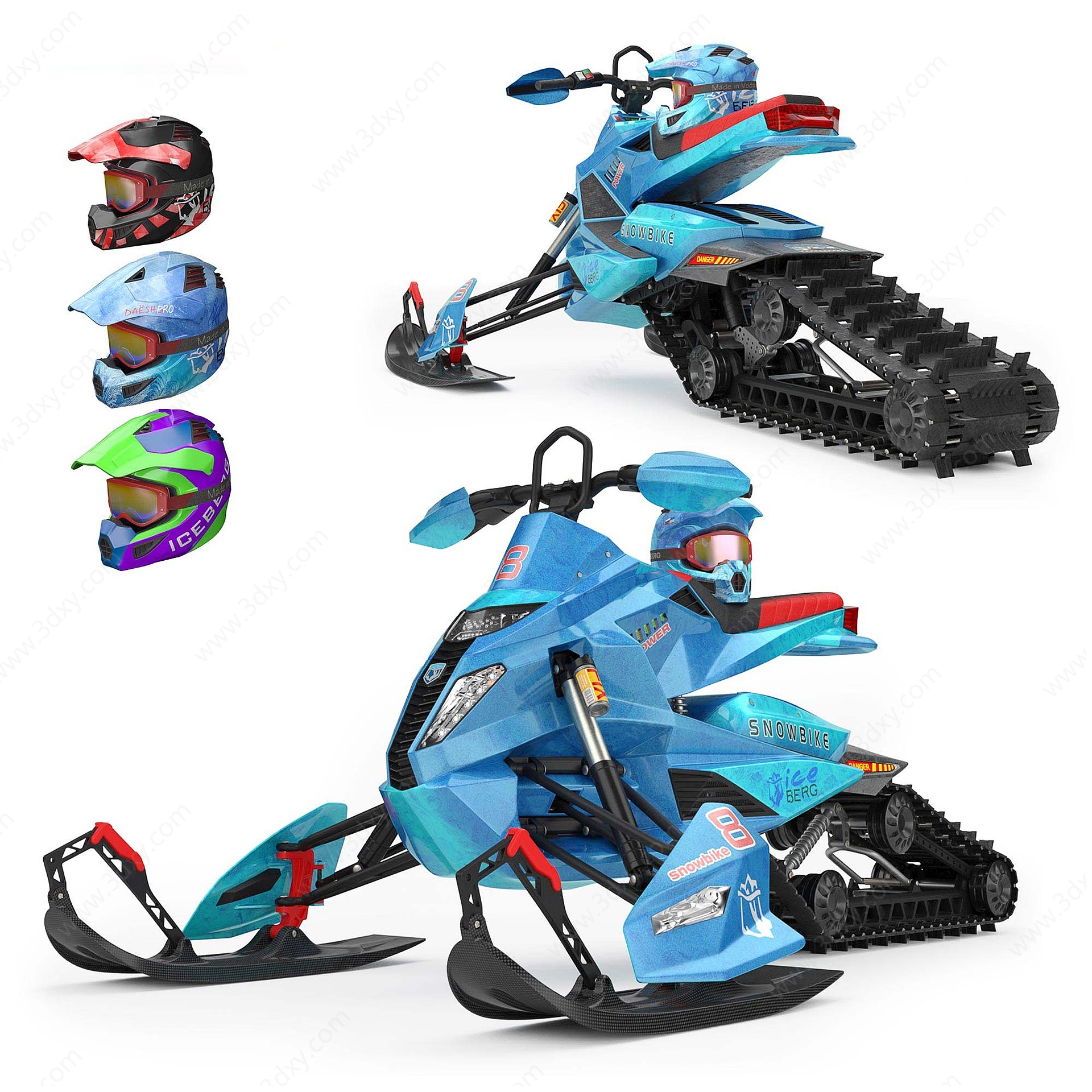 雪地摩托车3D模型