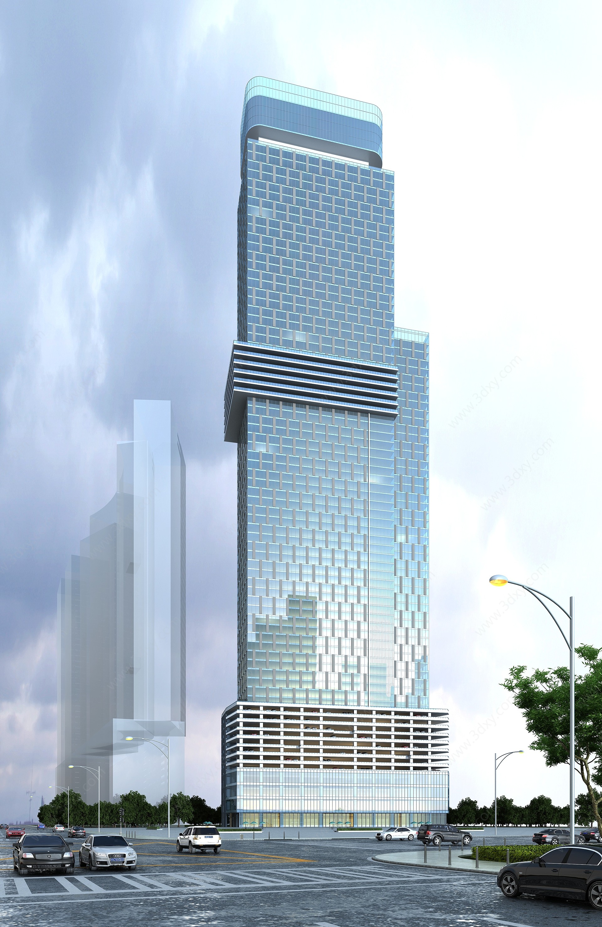 超高层办公楼3D模型