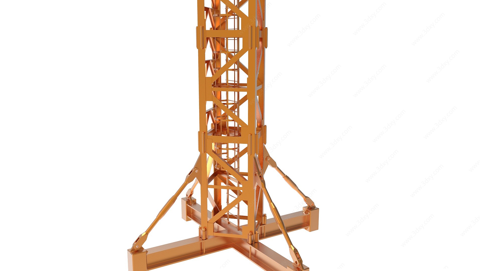 塔式起重机塔吊3D模型