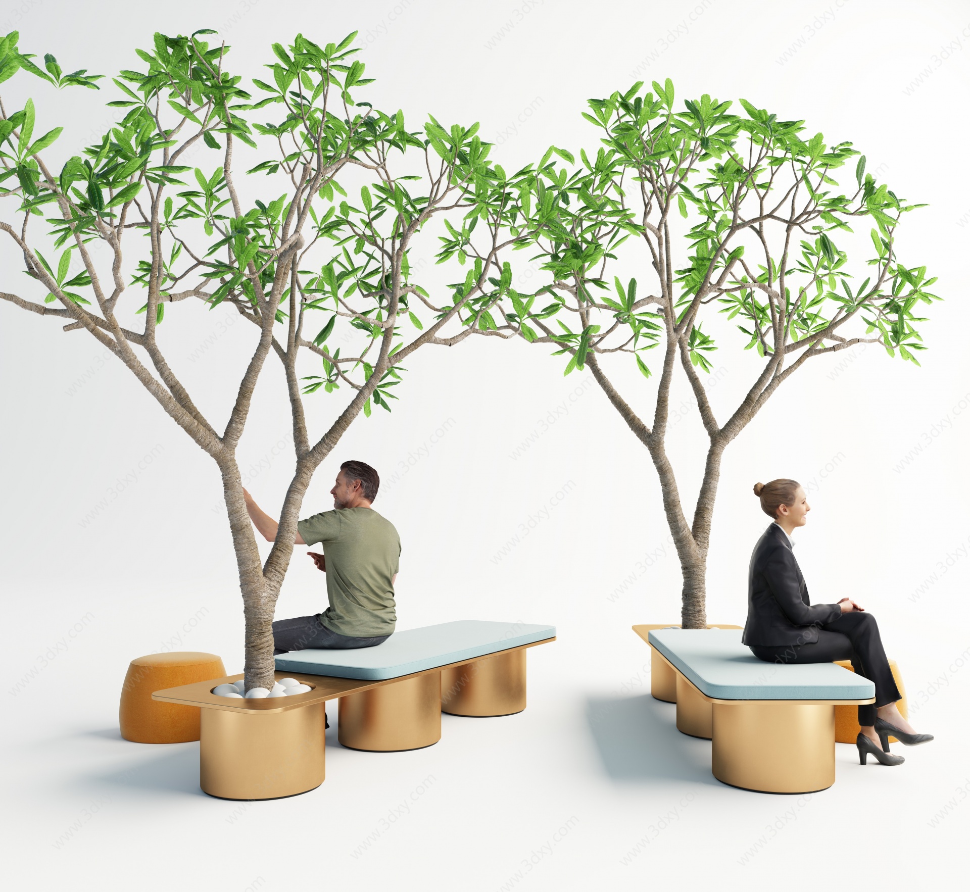 室内外休闲桌椅3D模型