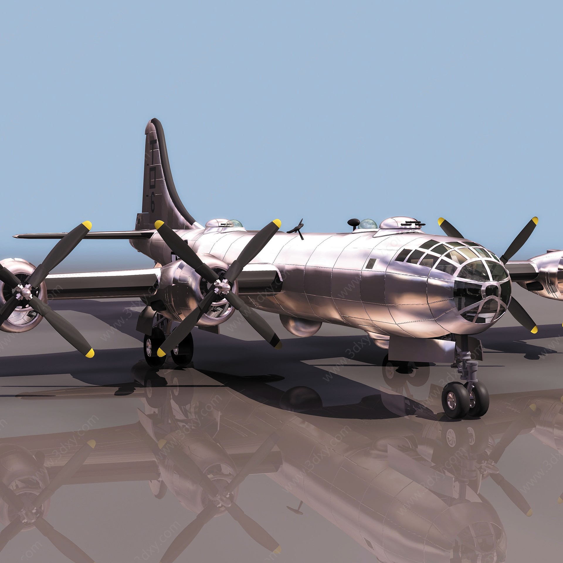 B29轰炸机3D模型