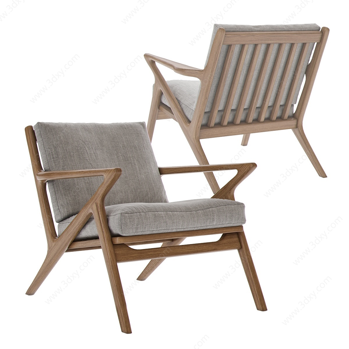 現代休閑椅3D模型
