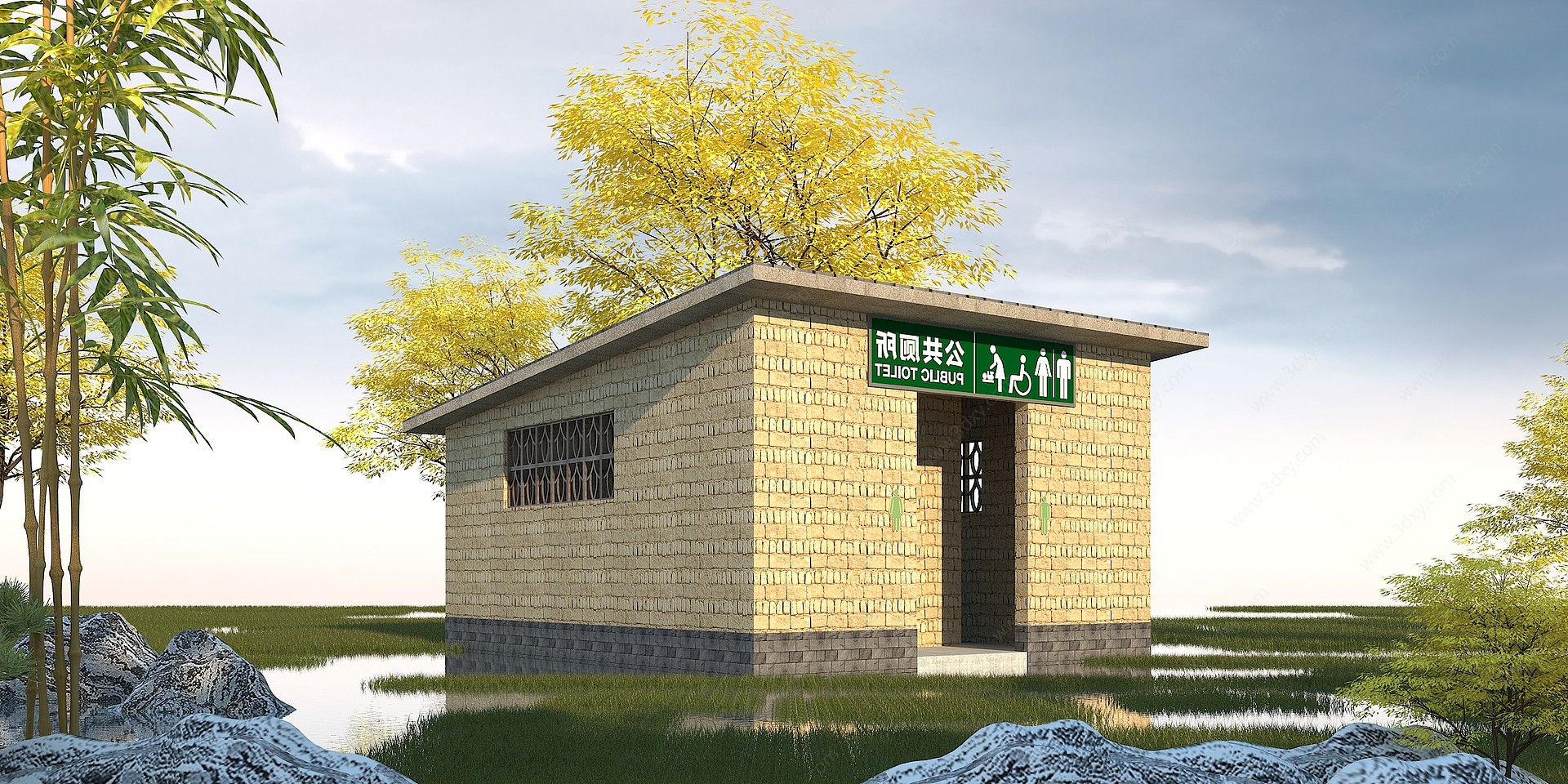 生态公厕3D模型