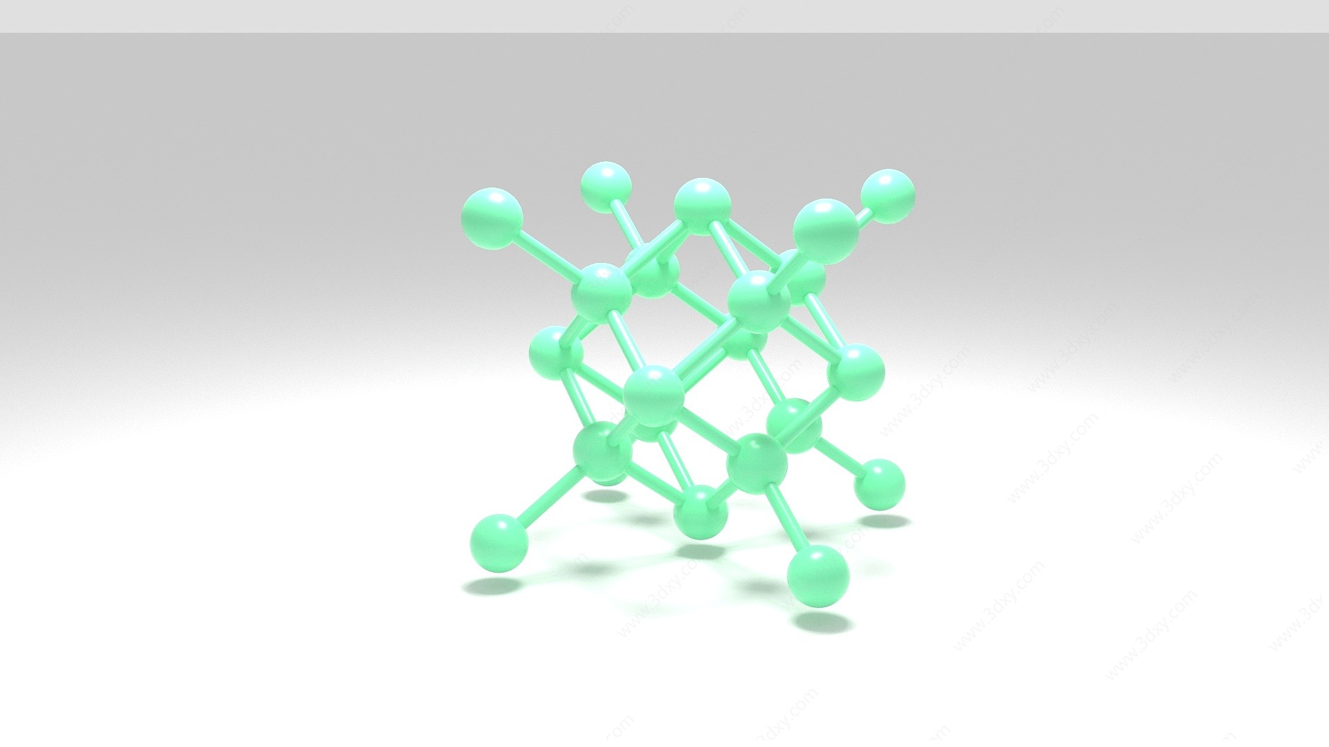 氟化钙3D模型