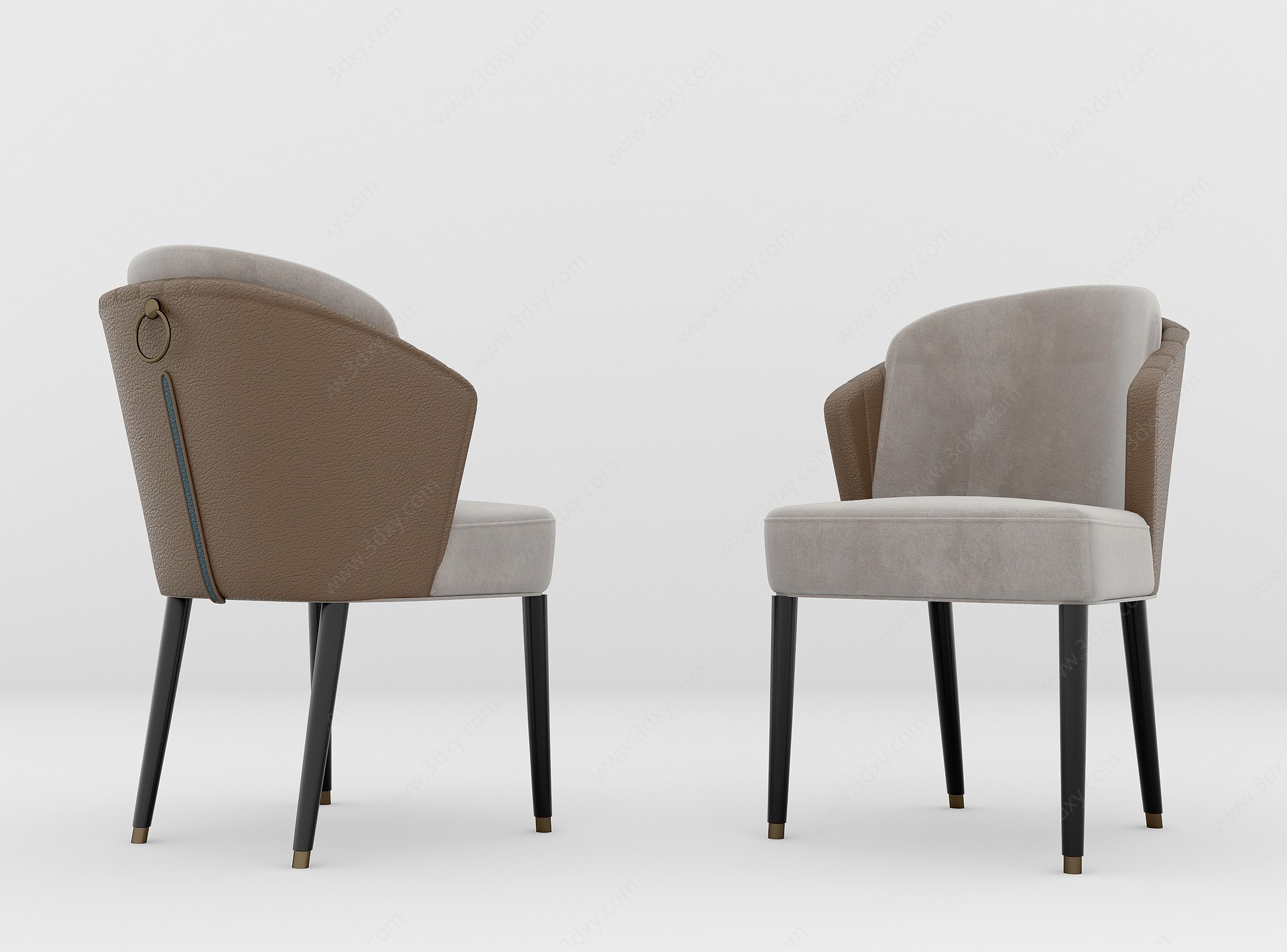 现代风格的餐椅3D模型