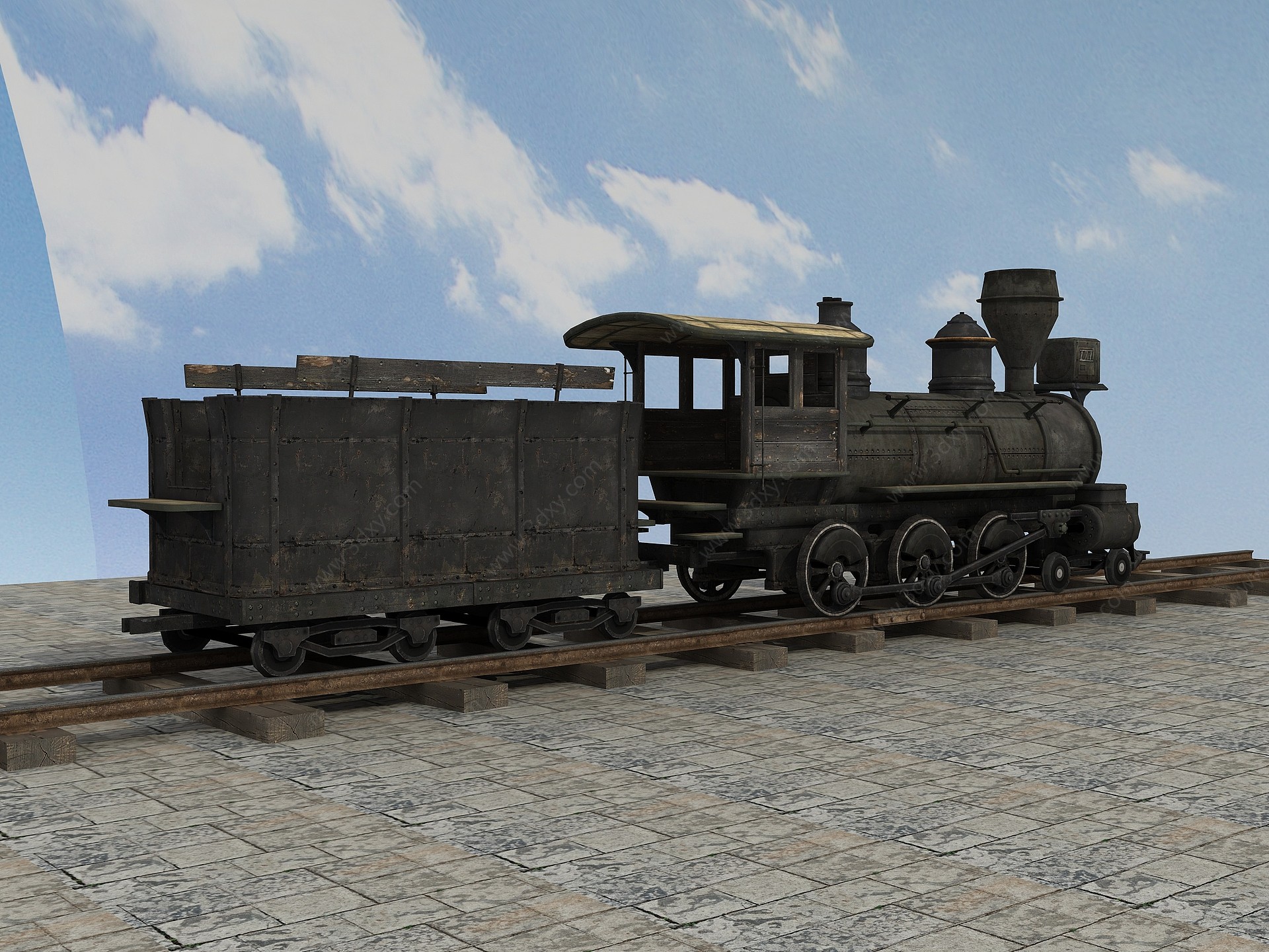 小火车3D模型