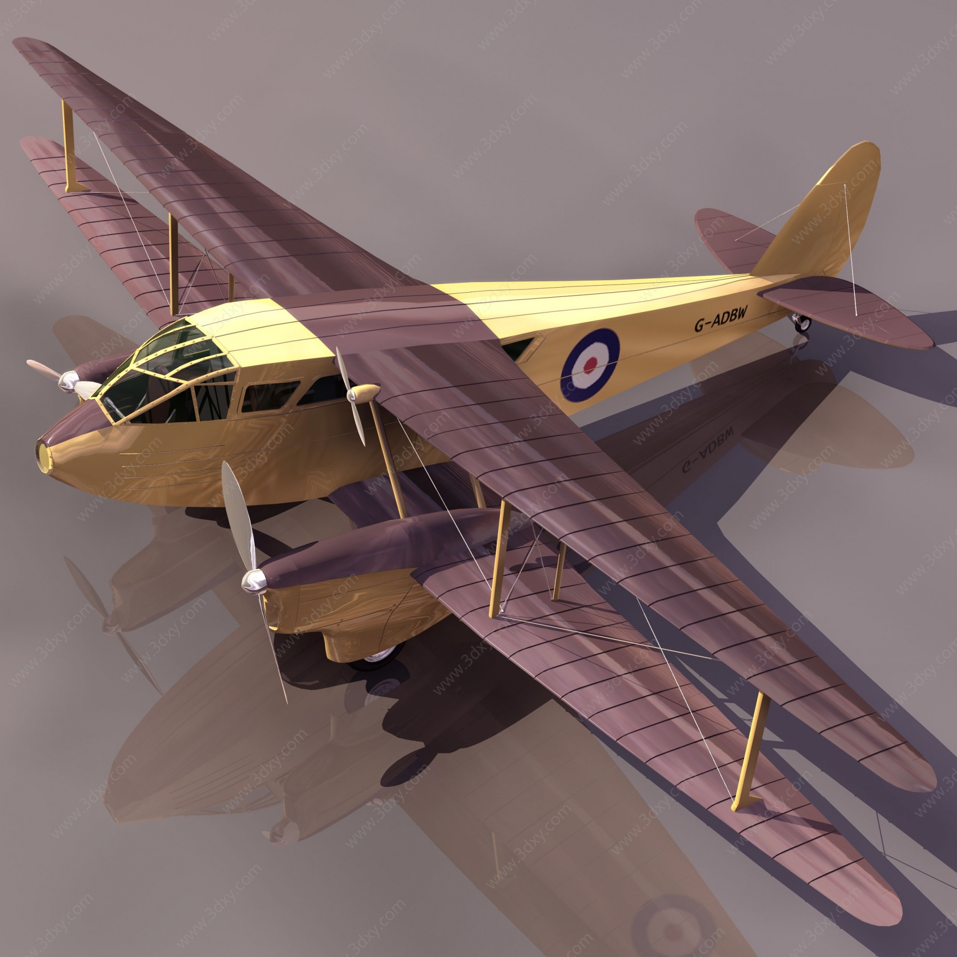RAPIDE飞机3D模型